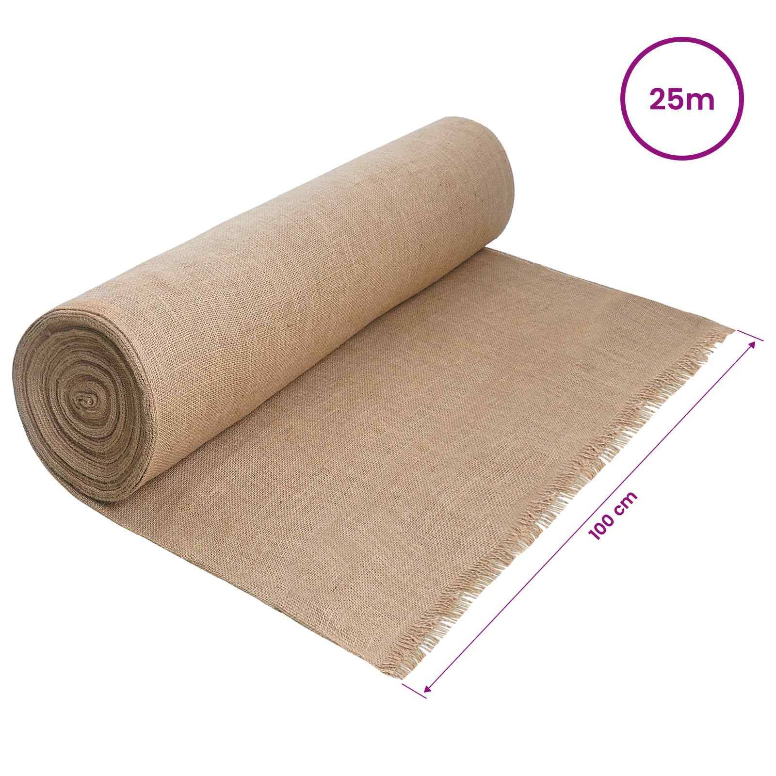 vidaXL Juterolle Natur 200 x 2500 cm