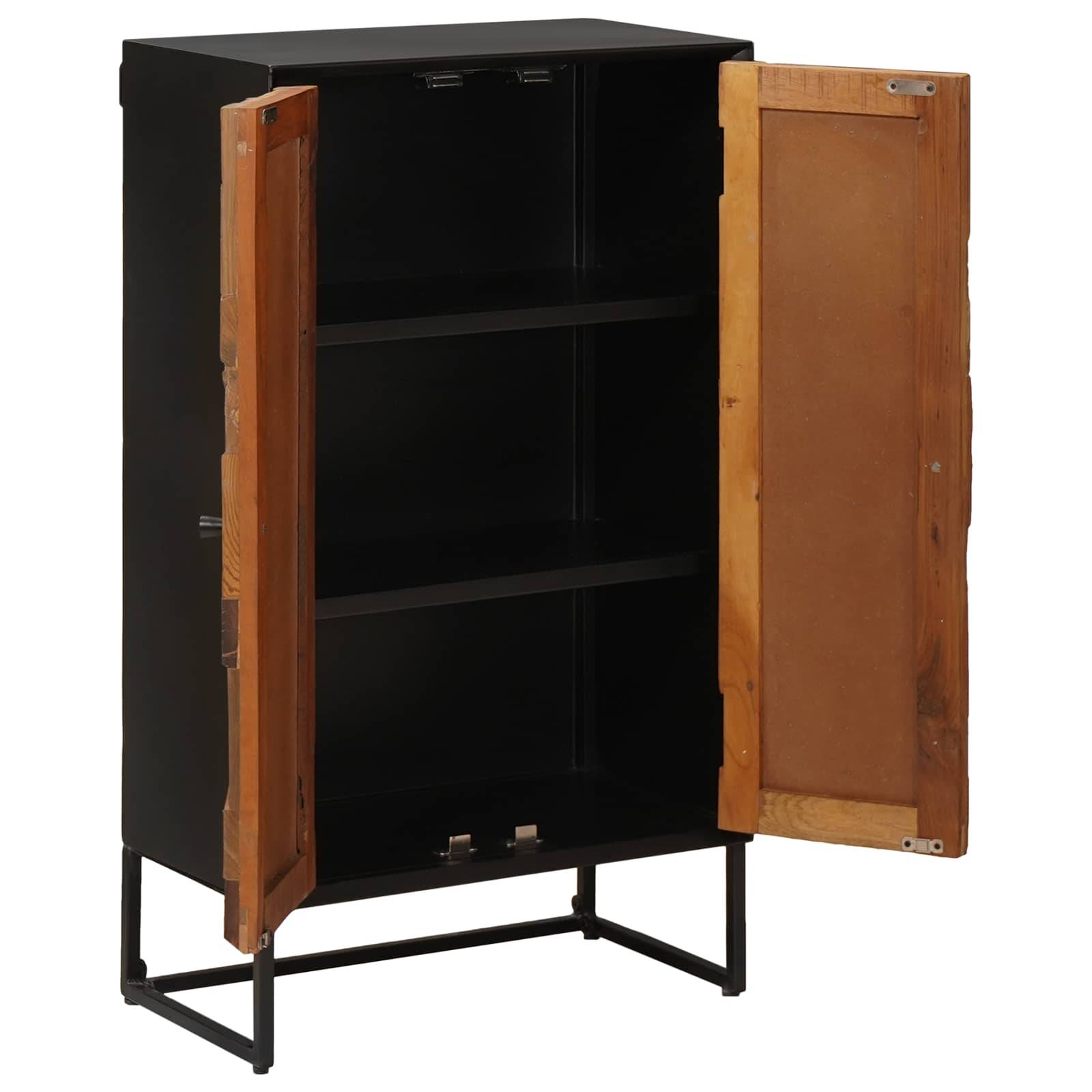 vidaXL Highboard 53 x 30 x 95 cm Massiv Holz und engineered Wood