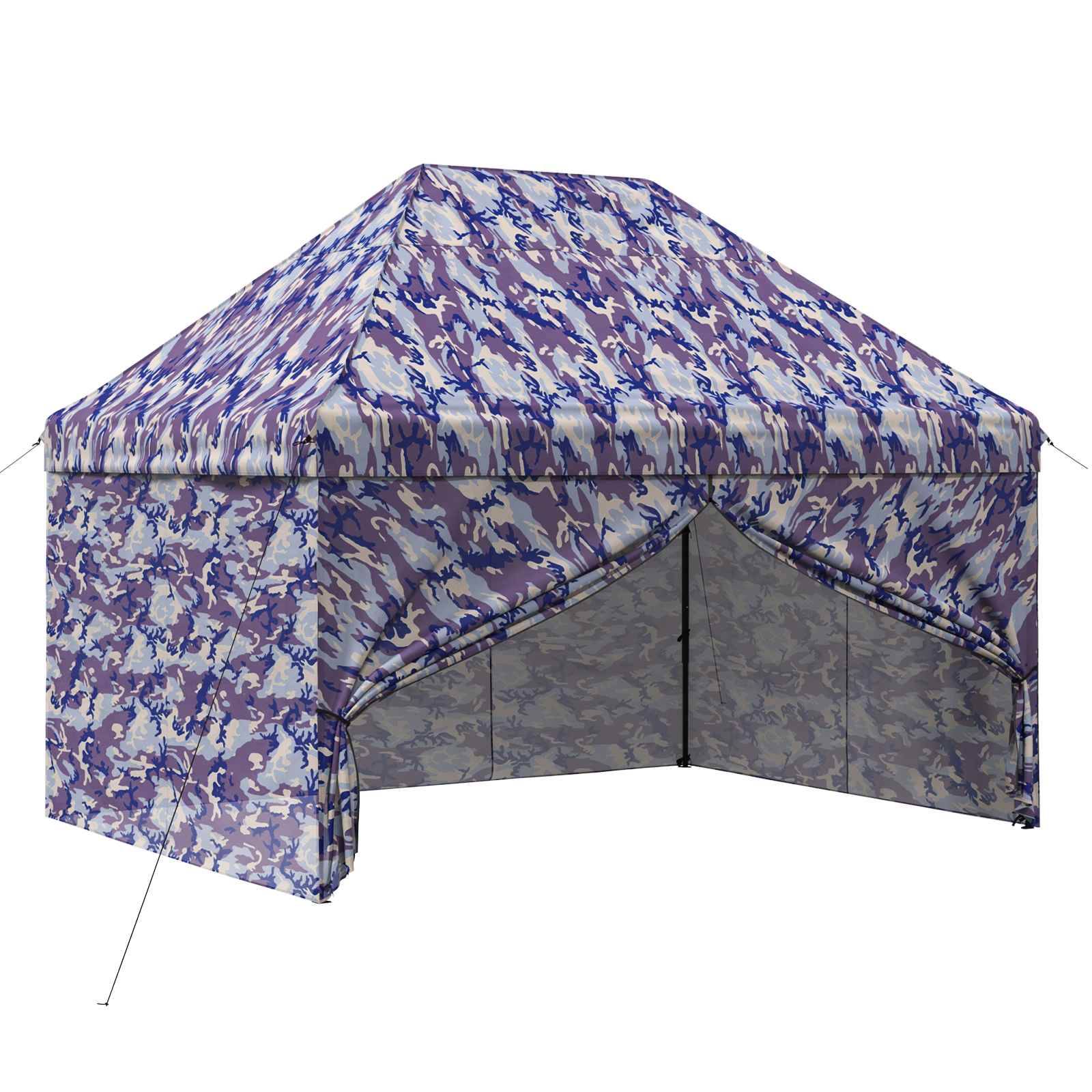 vidaXL Pop-up Pavillon mit 4 Seitenwänden 2,95 x 4,1 m