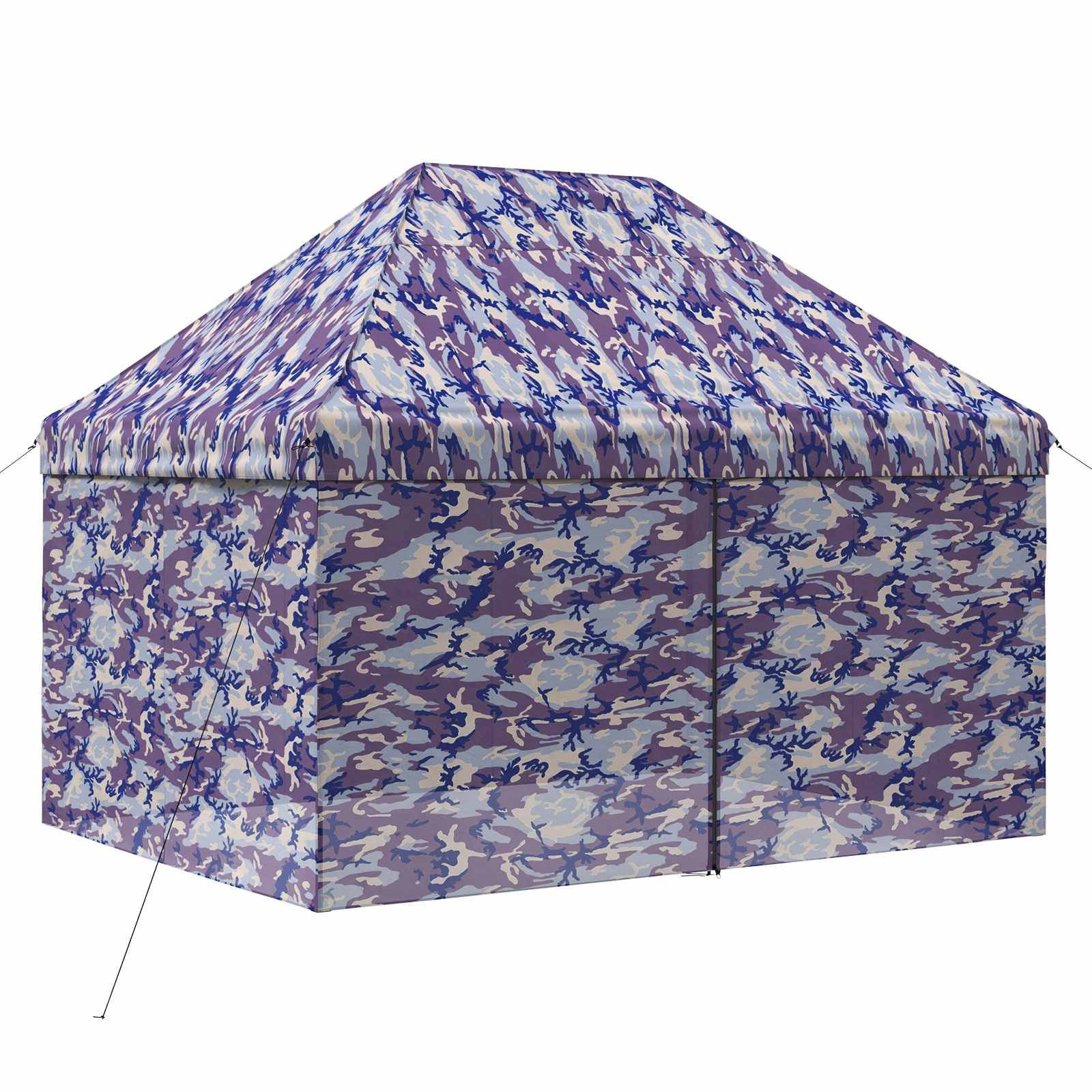 vidaXL Pop-up Pavillon mit 4 Seitenwänden 2,95 x 4,1 m