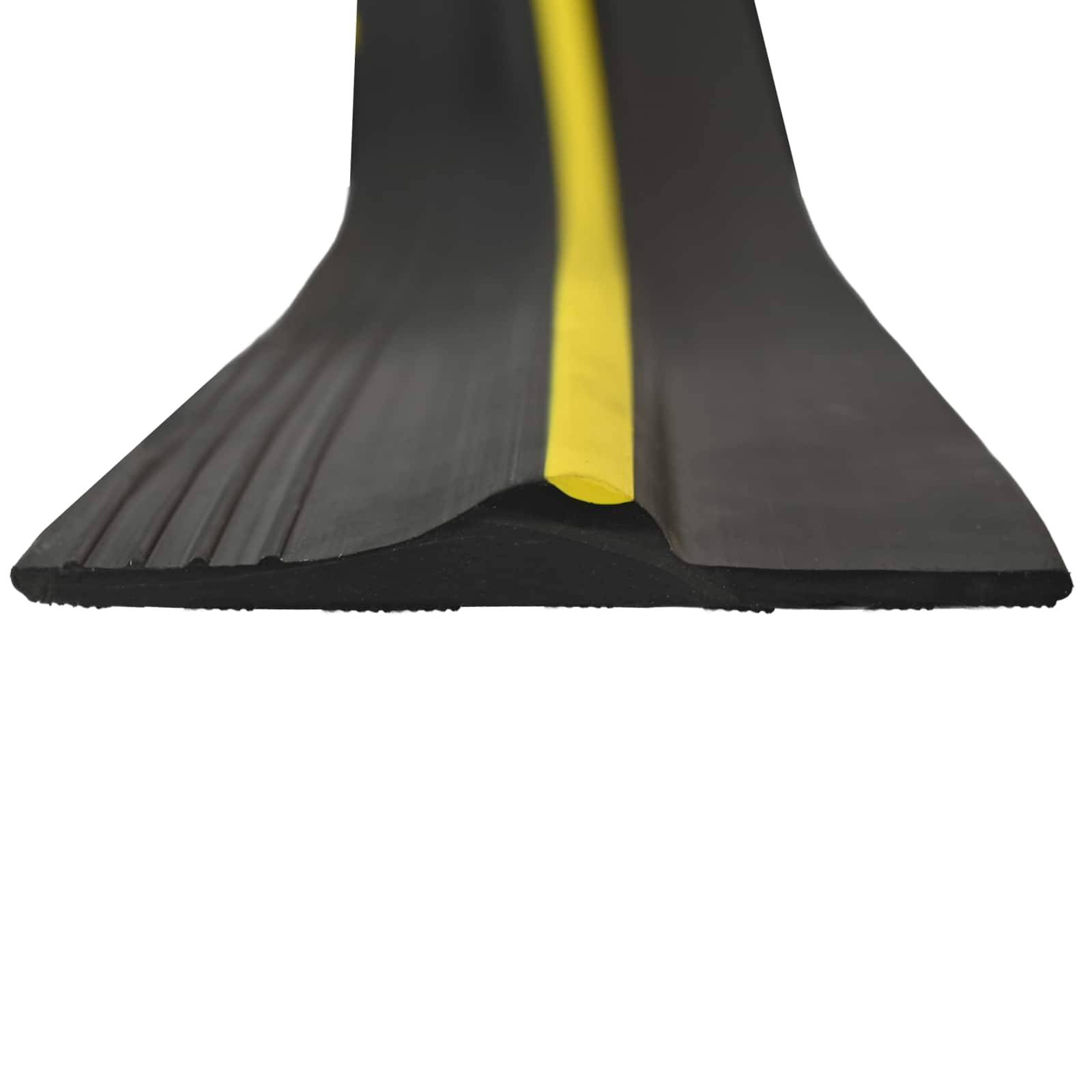 vidaXL Bodenabdichtung für die Garage Schwarz und Gelb 12 x 90 mm 12 m