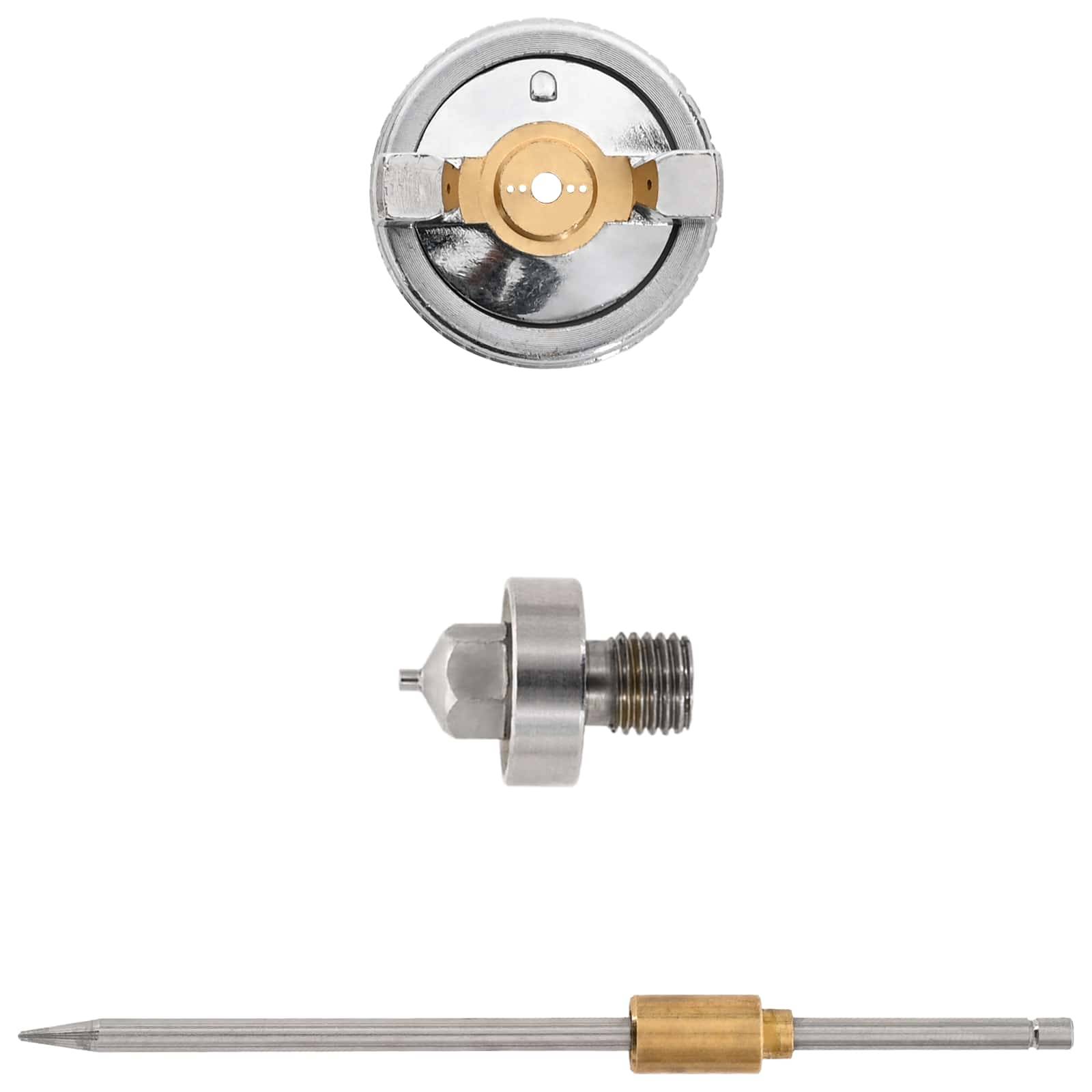 vidaXL HVLP Spritzpistole Düse 0,8 mm Düse Silber Edelstahl