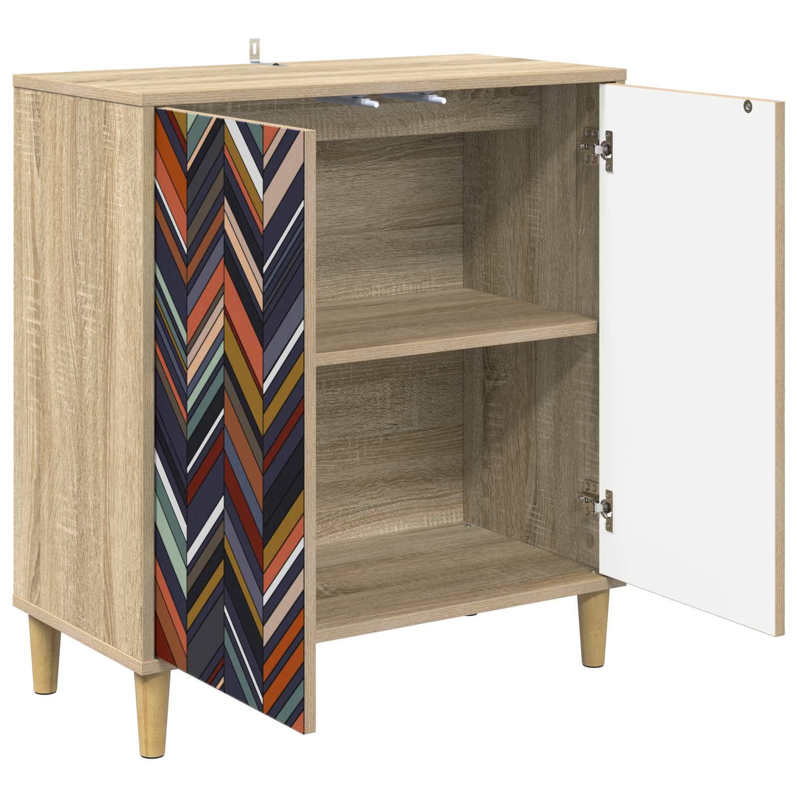 vidaXL Sideboard OMMEN Sonoma 69 x 33 x 75 cm Holzwerkstoff