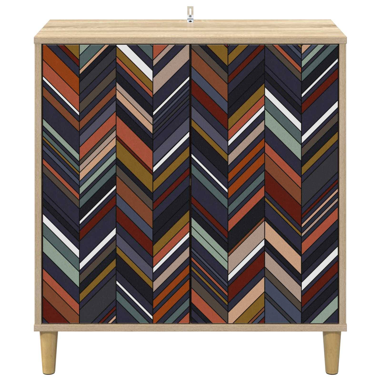 vidaXL Sideboard OMMEN Sonoma 69 x 33 x 75 cm Holzwerkstoff