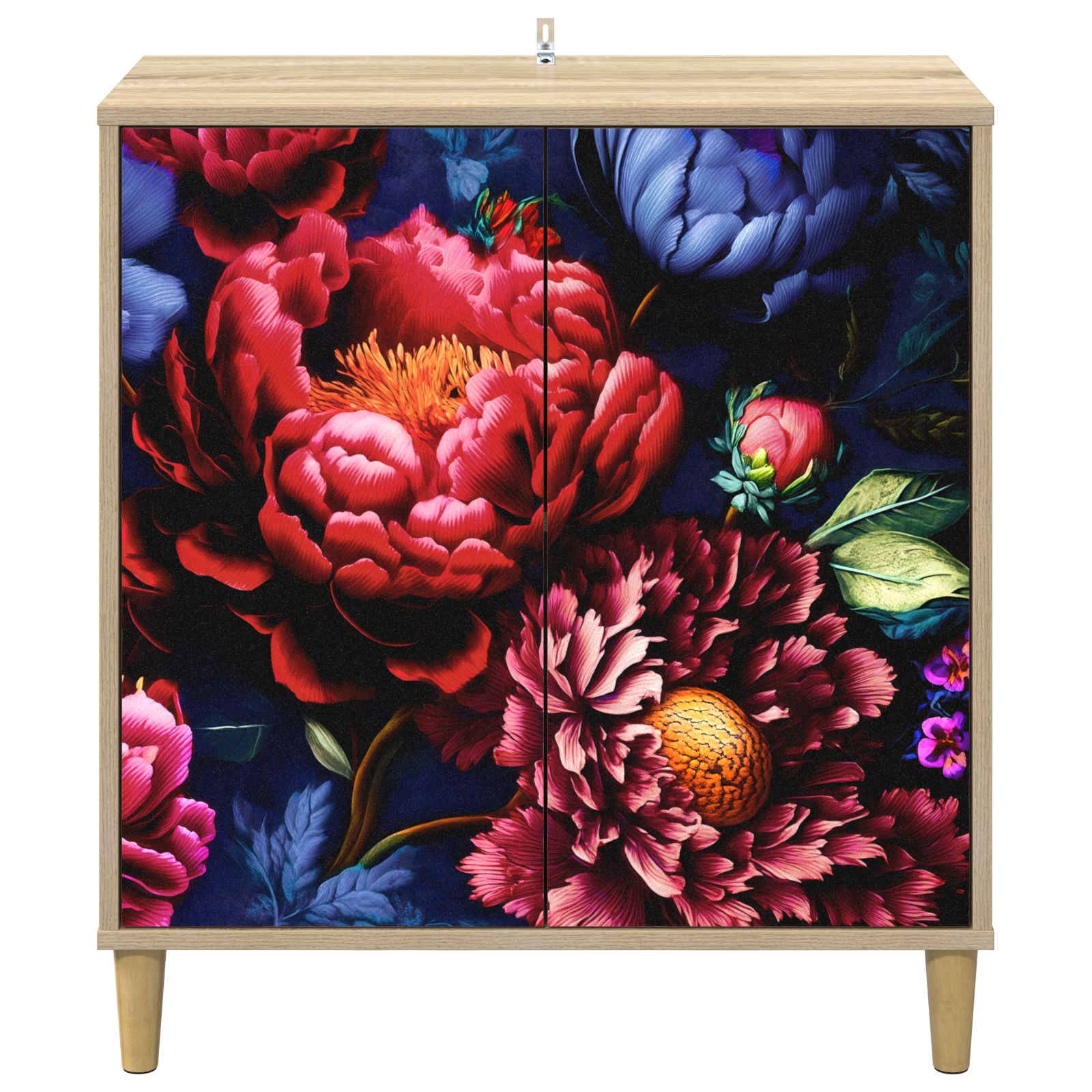 vidaXL Sideboard KIEL Sonoma 69 x 33 x 75 cm Holzwerkstoff