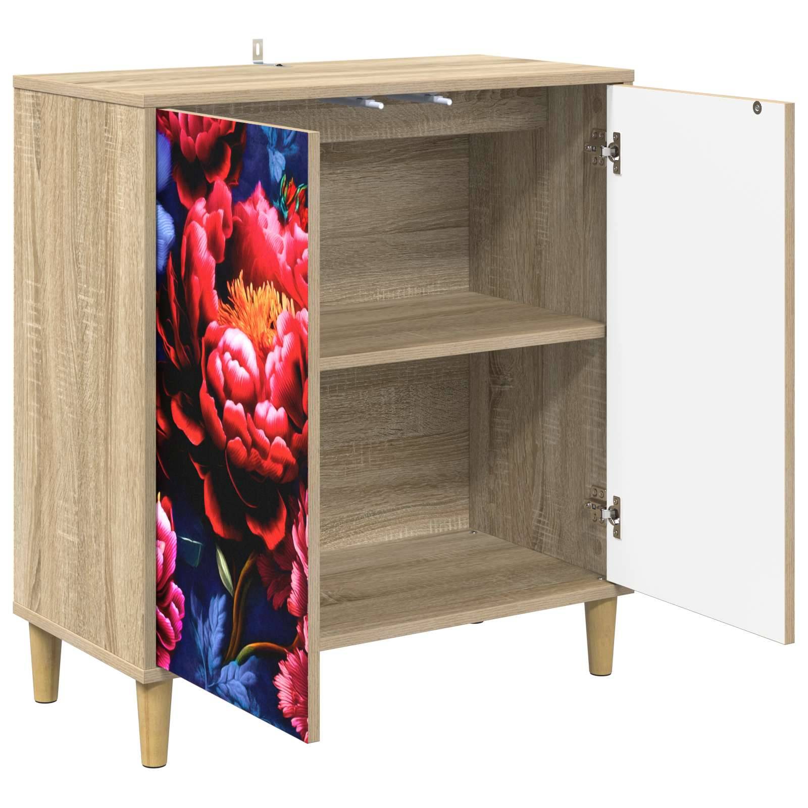 vidaXL Sideboard KIEL Sonoma 69 x 33 x 75 cm Holzwerkstoff