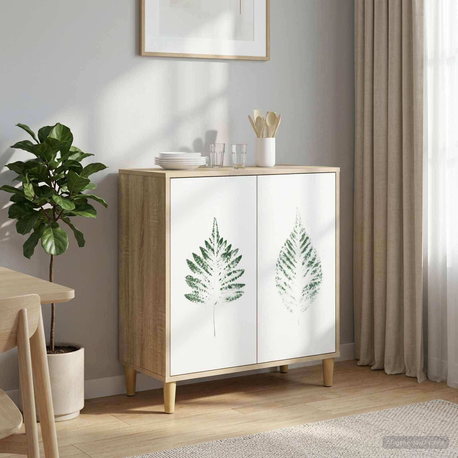 vidaXL Sideboard HANAU Sonoma 69 x 33 x 75 cm Holzwerkstoff