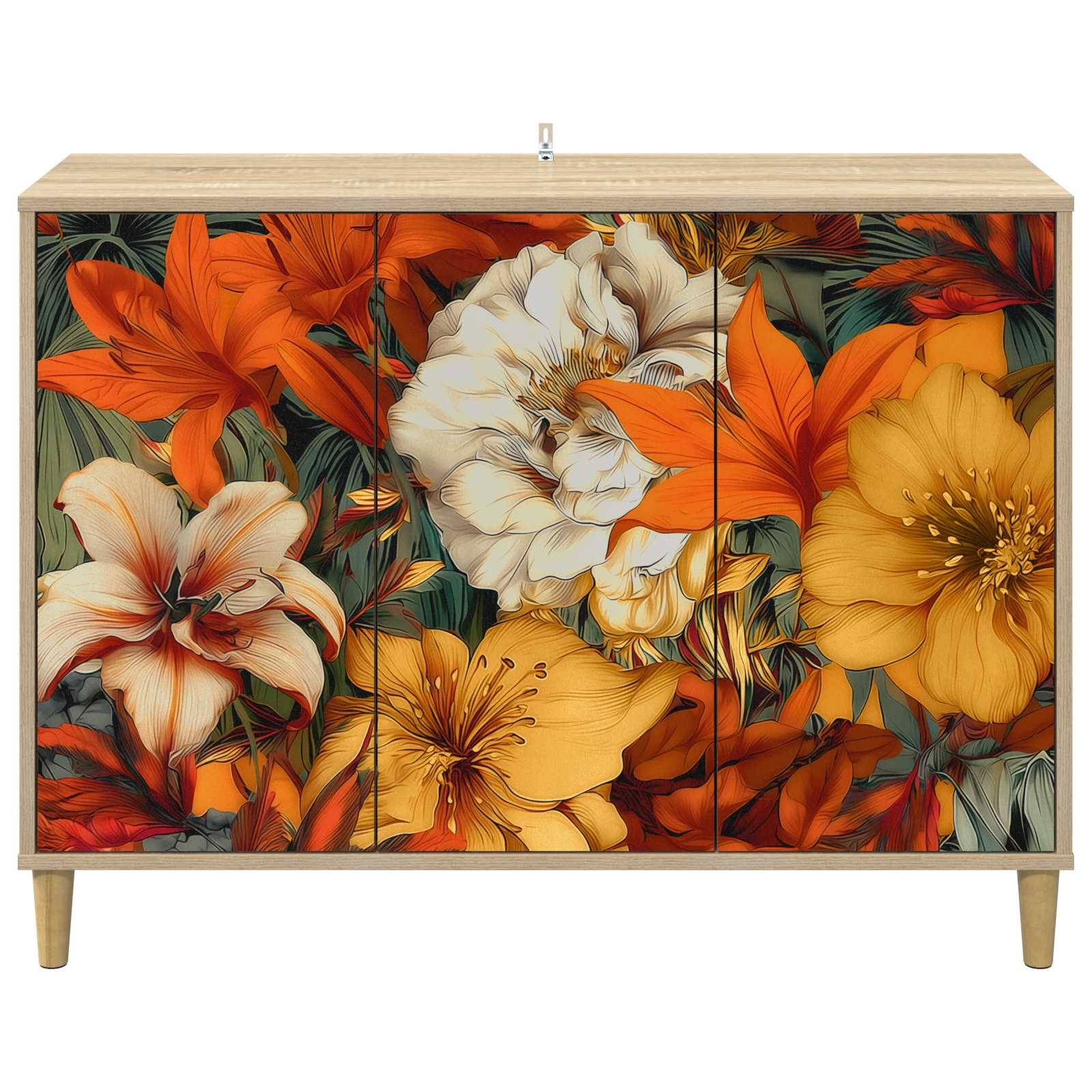 vidaXL Sideboard GENNEP Sonoma 102 x 33 x 75 cm Holzwerkstoff