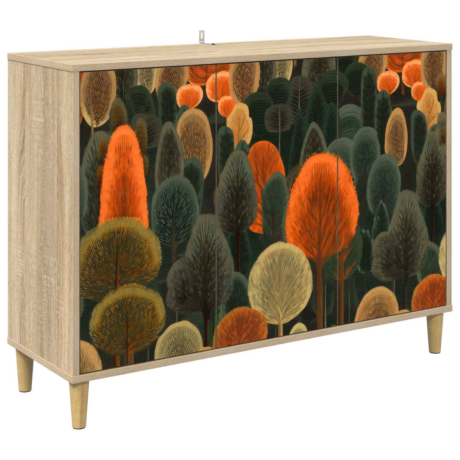 vidaXL Sideboard ZAANDAM Sonoma 102 x 33 x 75 cm Holzwerkstoff