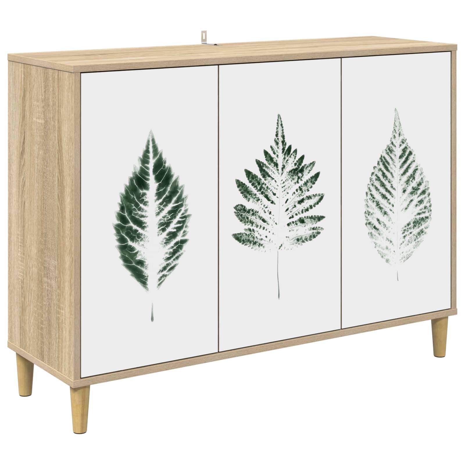 vidaXL Sideboard HANAU Sonoma 102 x 33 x 75 cm Holzwerkstoff