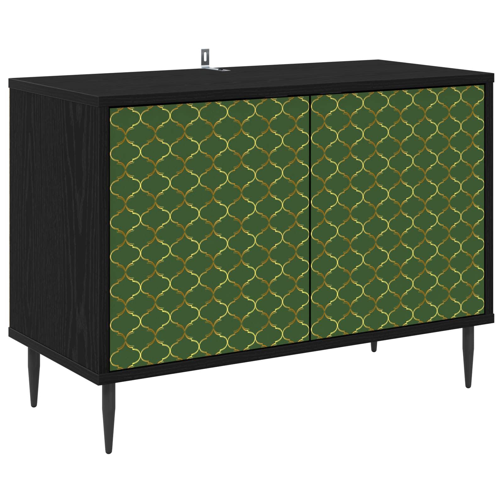 vidaXL TV-Schrank GELEEN 69 x 33 x 50,5 cm Schwarz Eichen-Optik