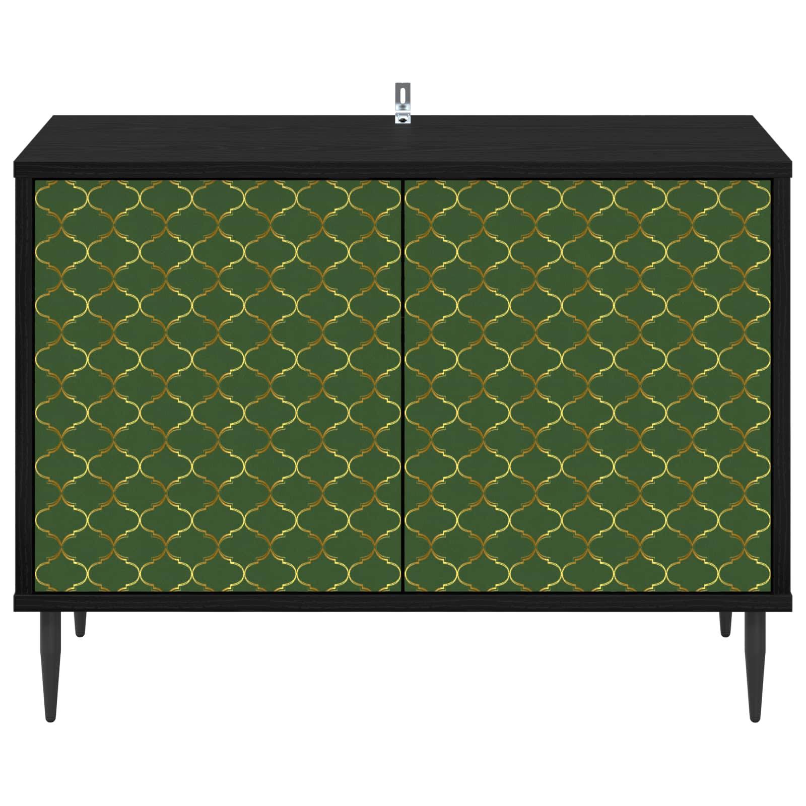 vidaXL TV-Schrank GELEEN 69 x 33 x 50,5 cm Schwarz Eichen-Optik