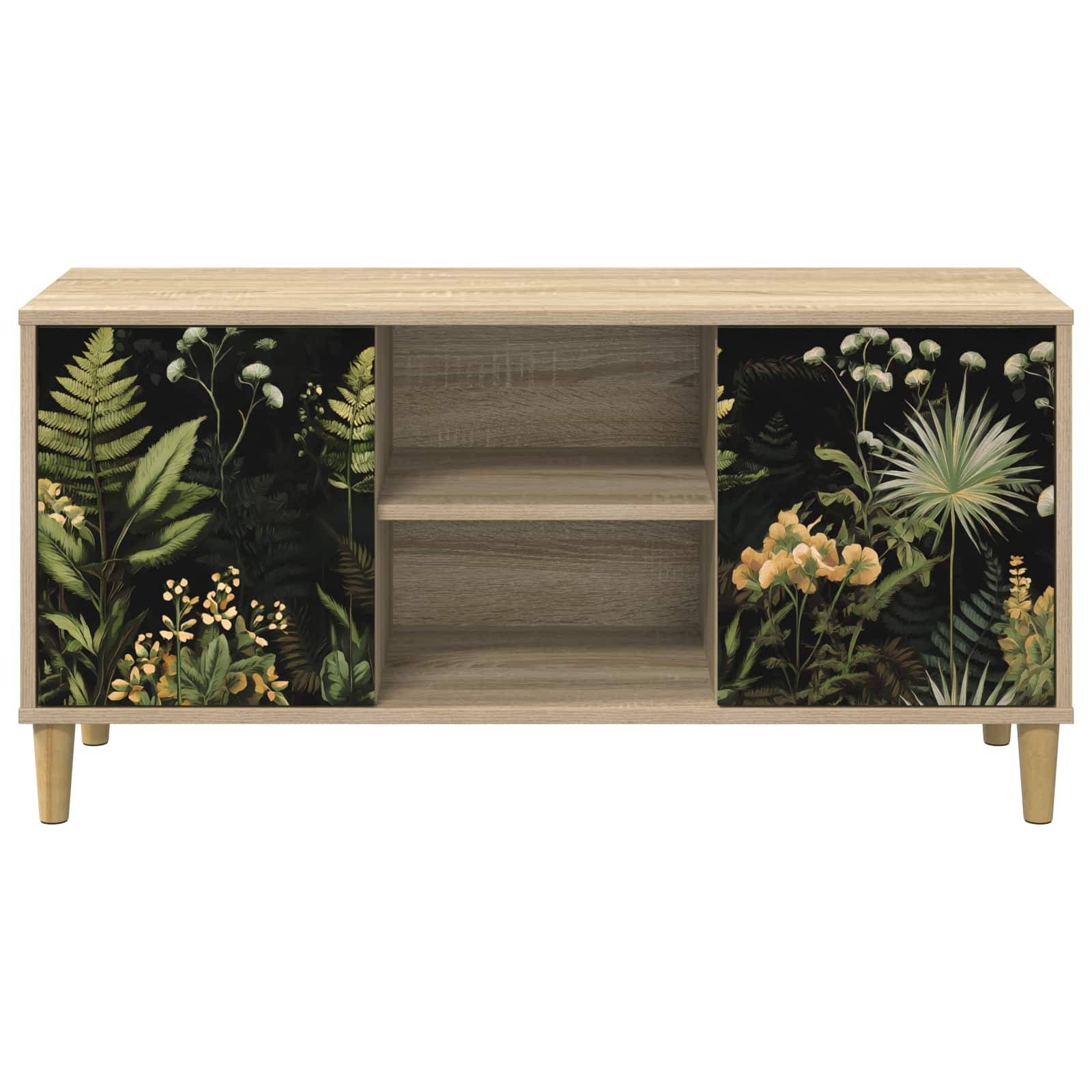 vidaXL TV-Schrank RHENEN 102 x 33 x 50 cm Sonoma Holzwerkstoff