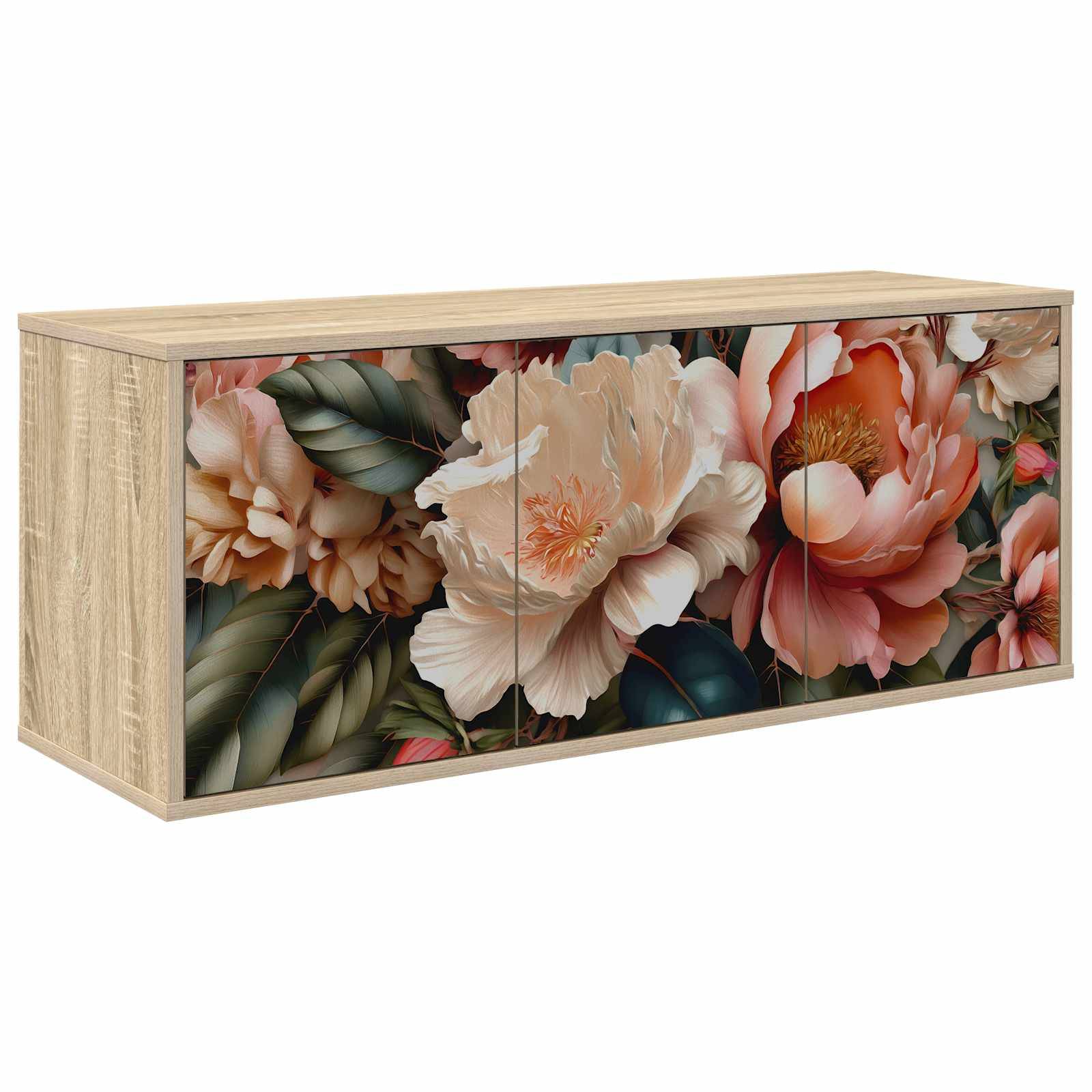 vidaXL Wandmontierter TV-Schrank BORNE 102 x 33 x 40 cm Sonoma-Eiche