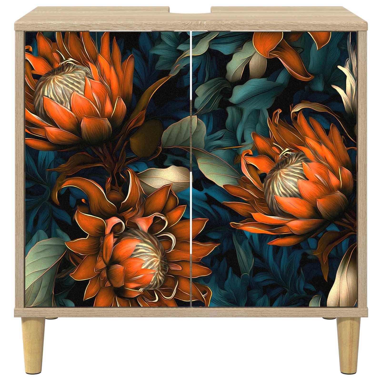 vidaXL Badezimmerschrank LOCHEM Sonoma 60 x 40 x 60 cm Holzwerkstoff