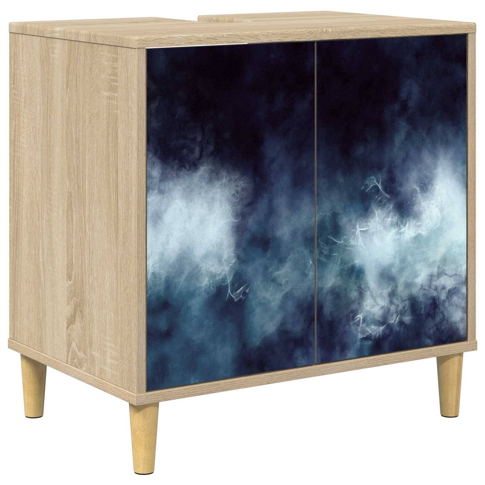 vidaXL Badezimmerschrank RAALTE Sonoma 60 x 40 x 60 cm Holzwerkstoff