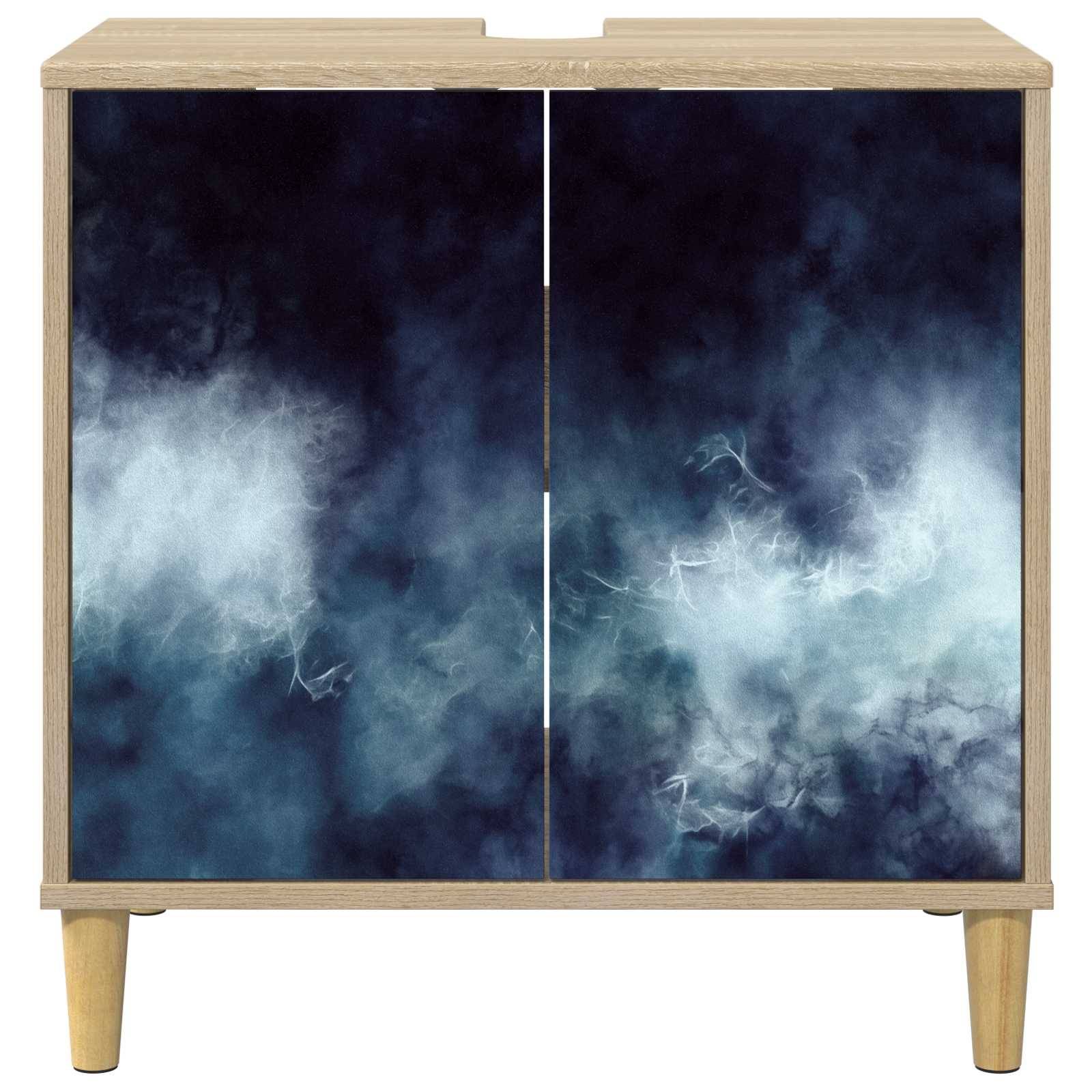 vidaXL Badezimmerschrank RAALTE Sonoma 60 x 40 x 60 cm Holzwerkstoff
