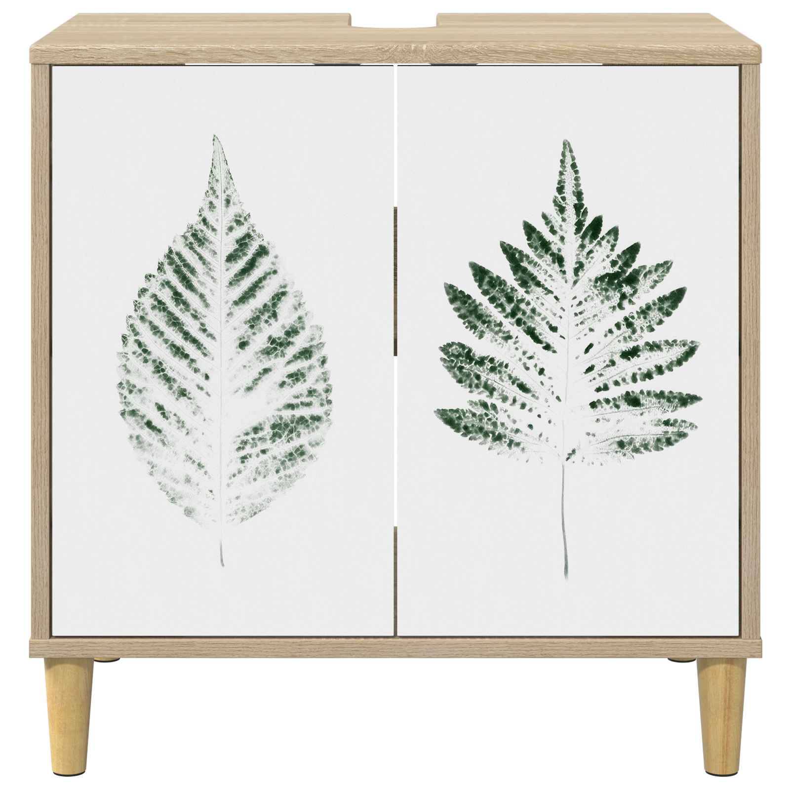 vidaXL Badezimmerschrank HANAU Sonoma 60 x 40 x 60 cm Holzwerkstoff