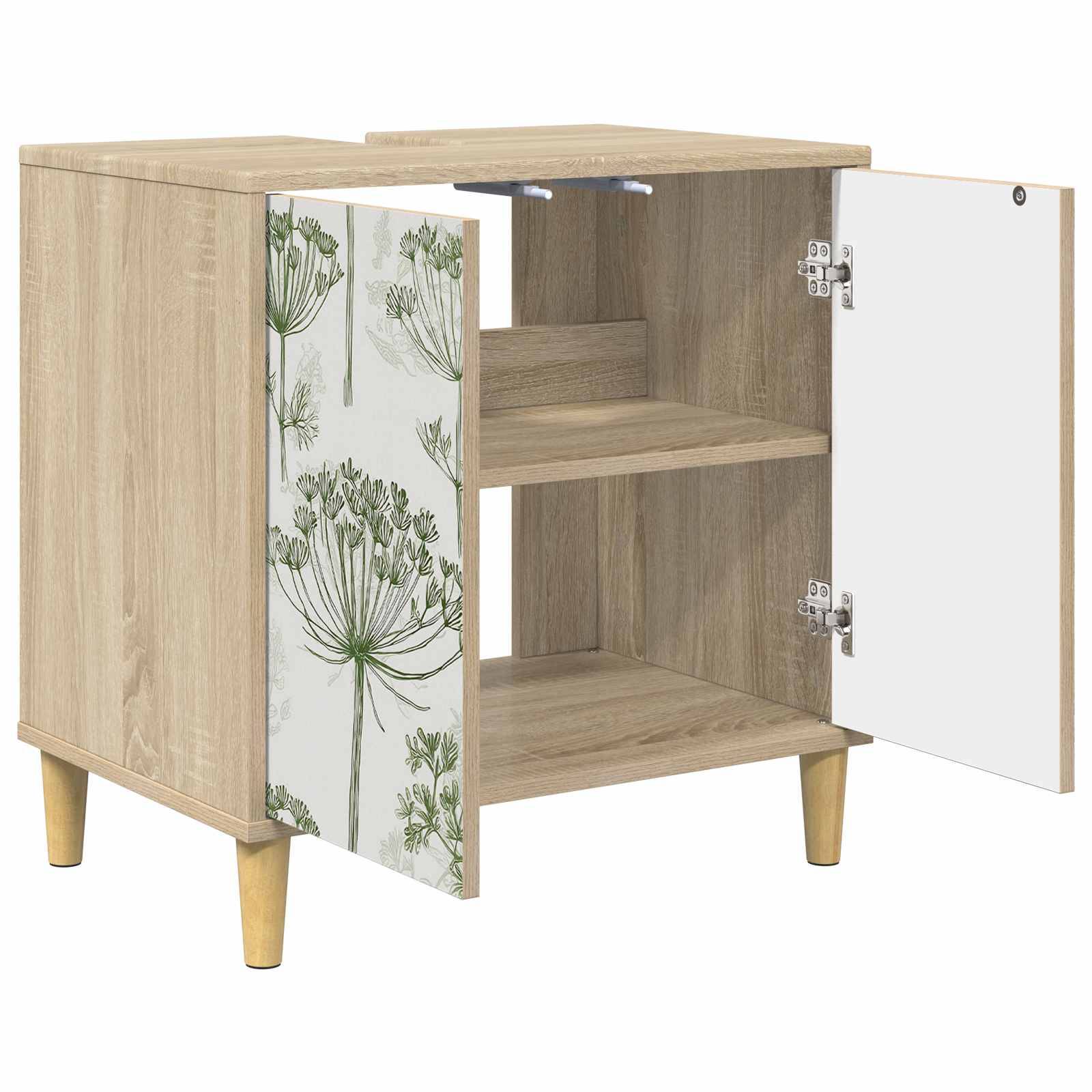 vidaXL Badezimmerschrank GOTHA Sonoma 60 x 40 x 60 cm Holzwerkstoff