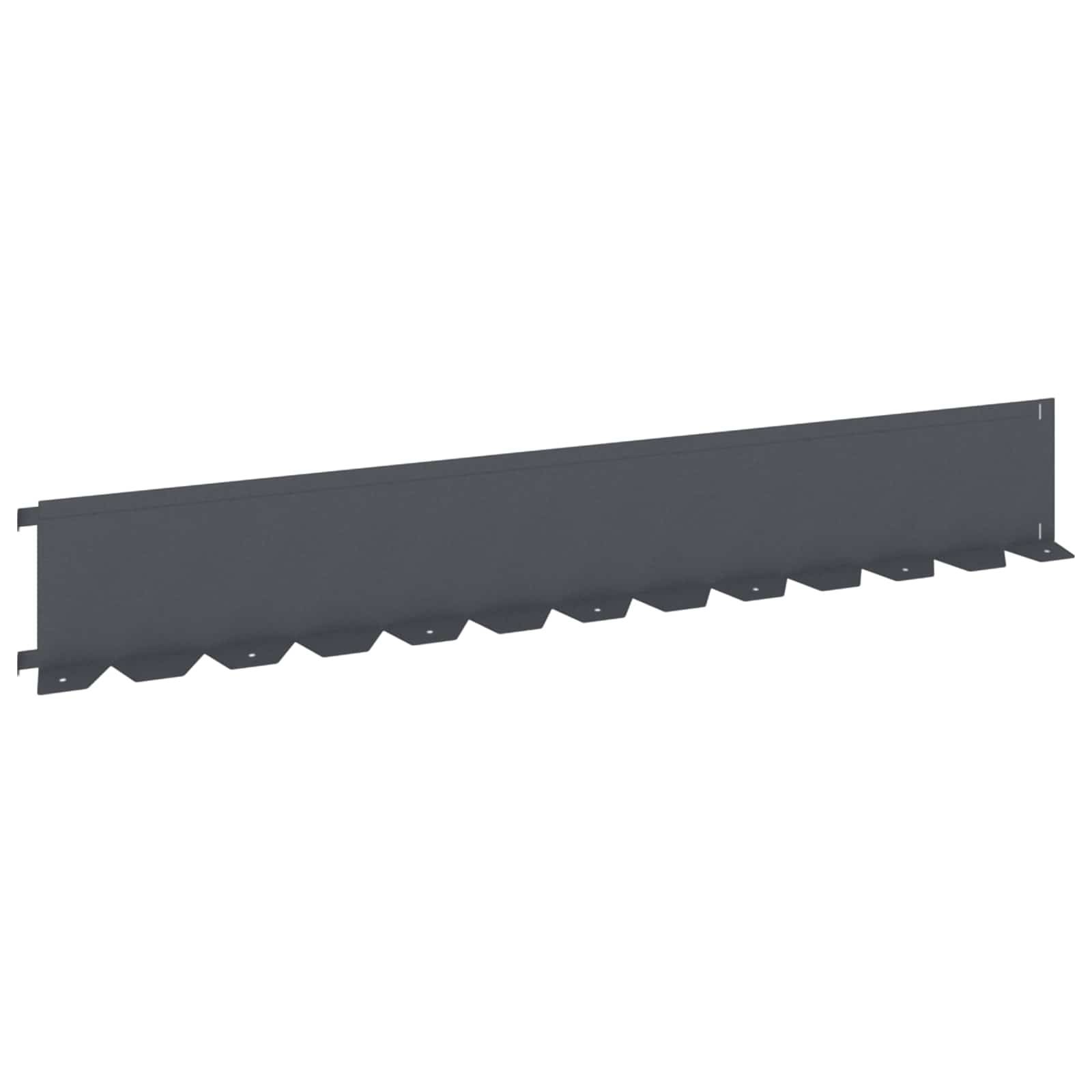vidaXL Raseneinfassung 20 pcs 102 x 15 x 4 cm Stahl Anthrazit
