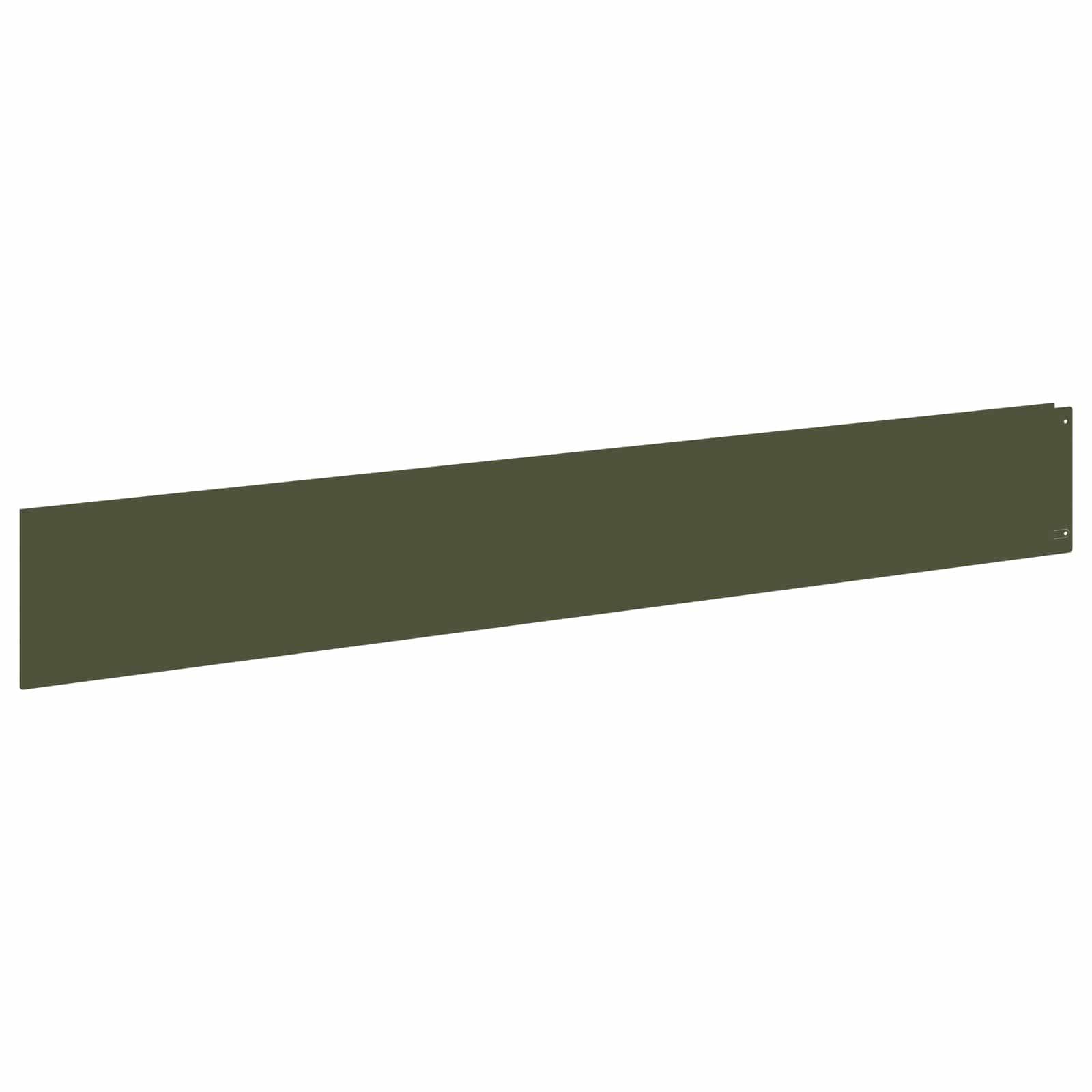 vidaXL Raseneinfassung 10 pcs 100 x 15 cm Stahl Olivgrün