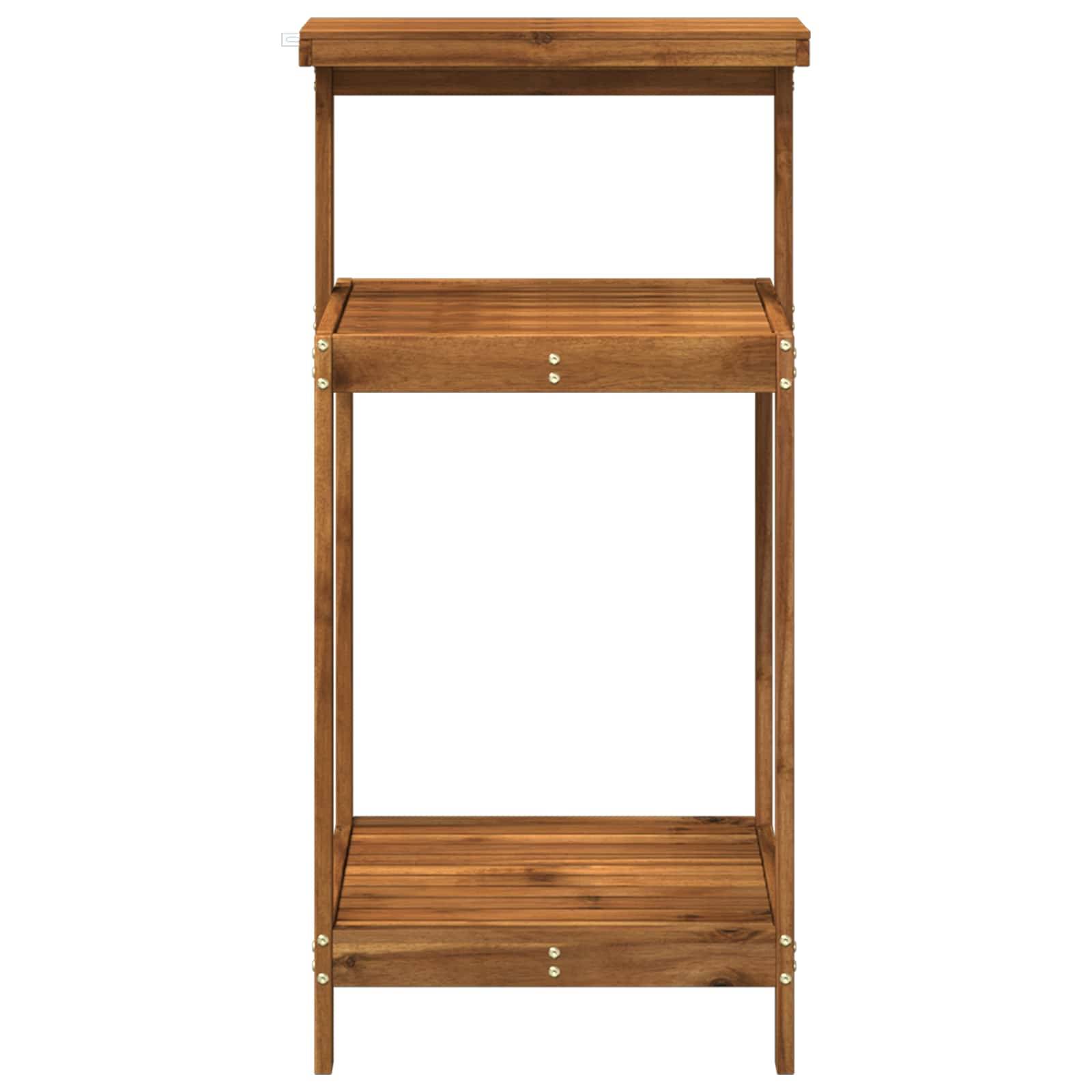 vidaXL Outdoor Umtopfbank 56,5 x 48,5 x 107 cm Massivholz Akazie Natur