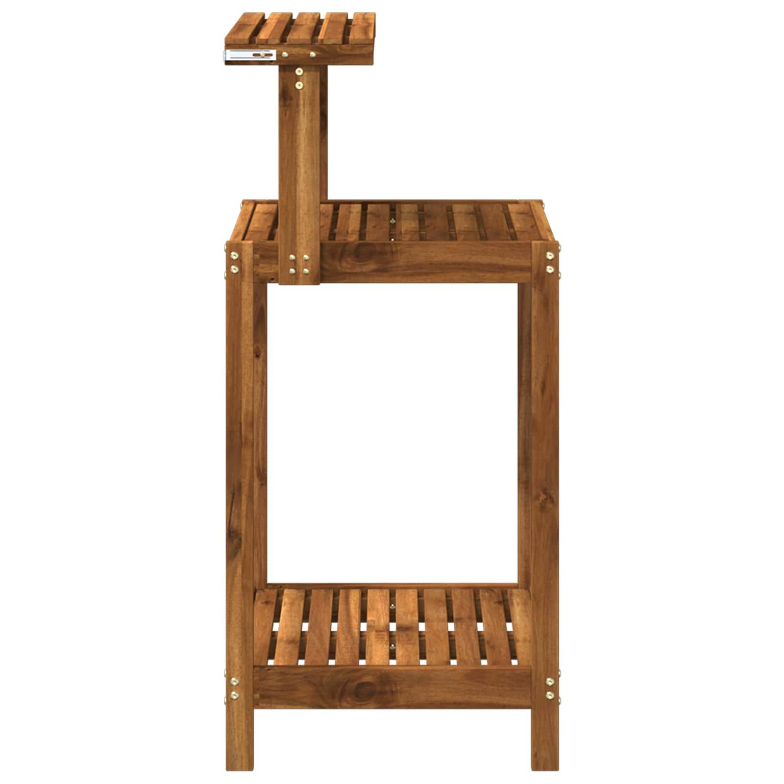 vidaXL Outdoor Umtopfbank 56,5 x 48,5 x 107 cm Massivholz Akazie Natur