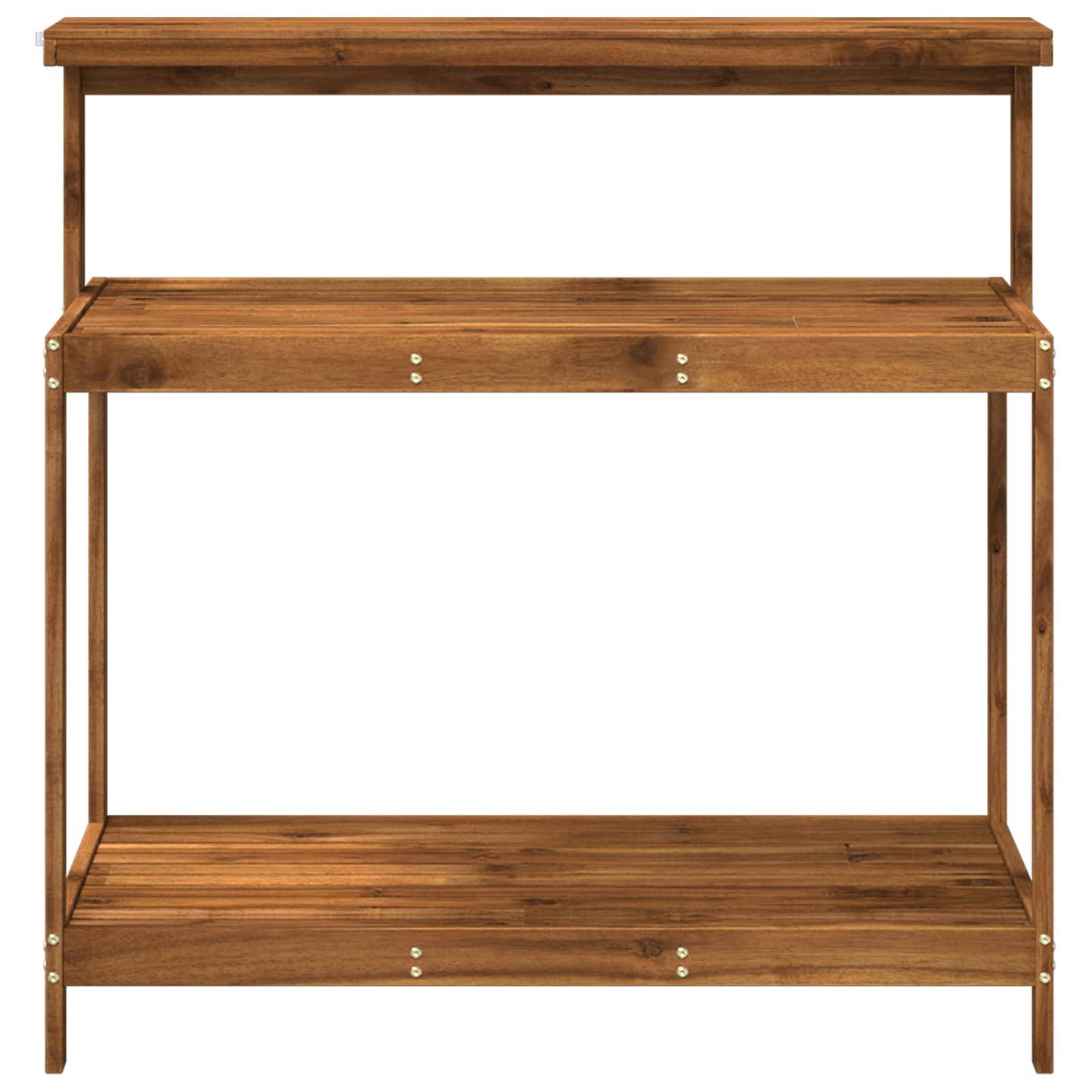 vidaXL Outdoor Umtopfbank 111,5 x 48,5 x 107 cm Massivholz Akazie