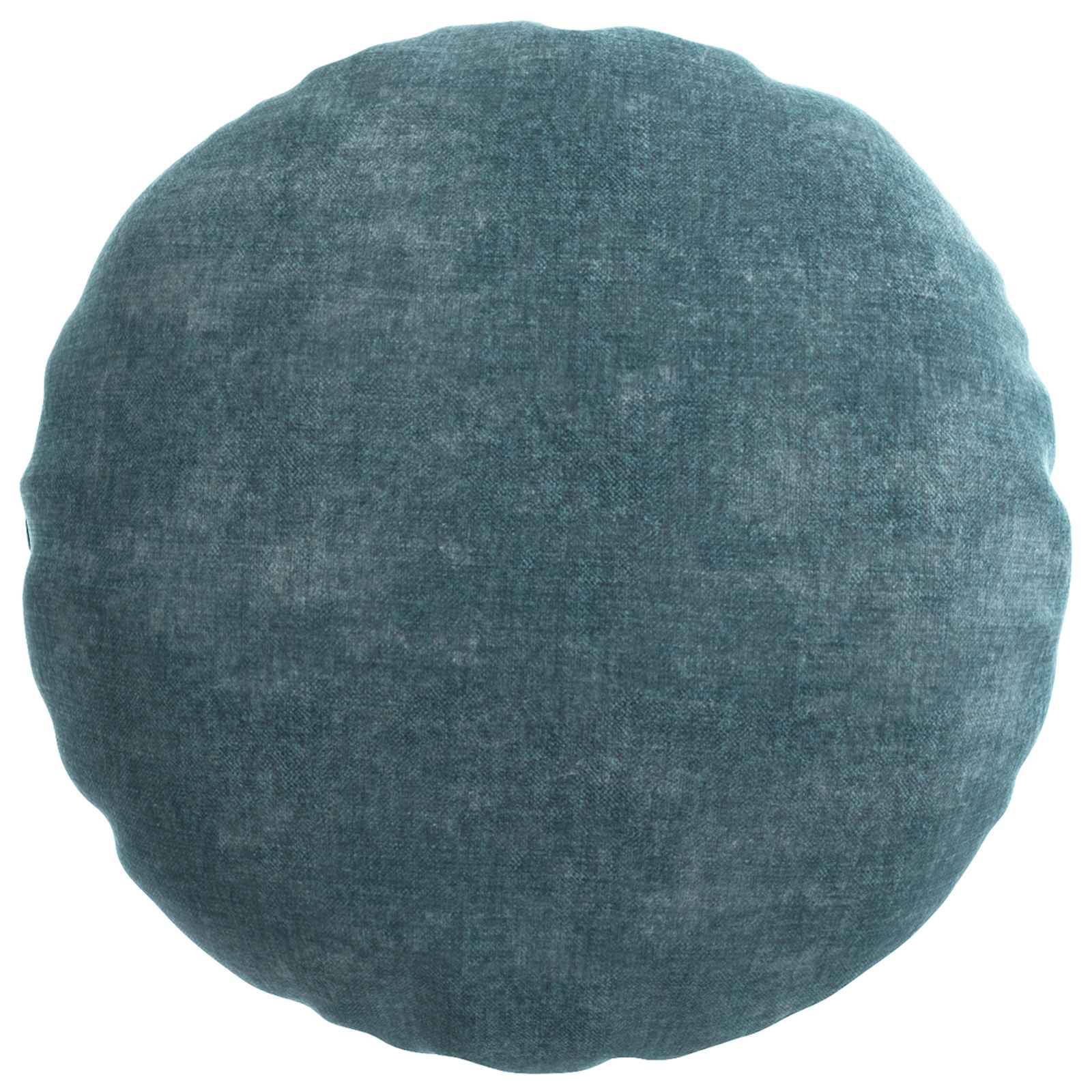 vidaXL Kissenbezug 2 pcs HEERLEN Blau Ø 50 cm Chenille-Stoff