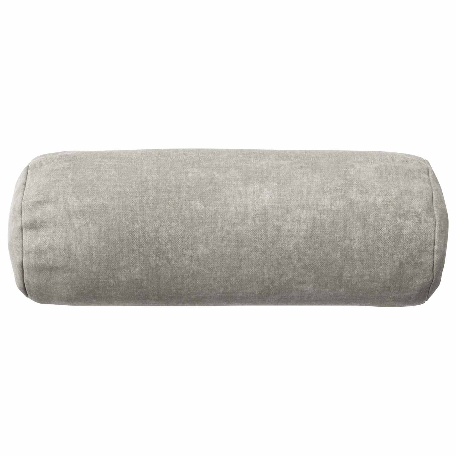 vidaXL Kissenbezug 6 pcs HEERLEN Hellgrau Ø 15 x 40 cm Chenille-Stoff