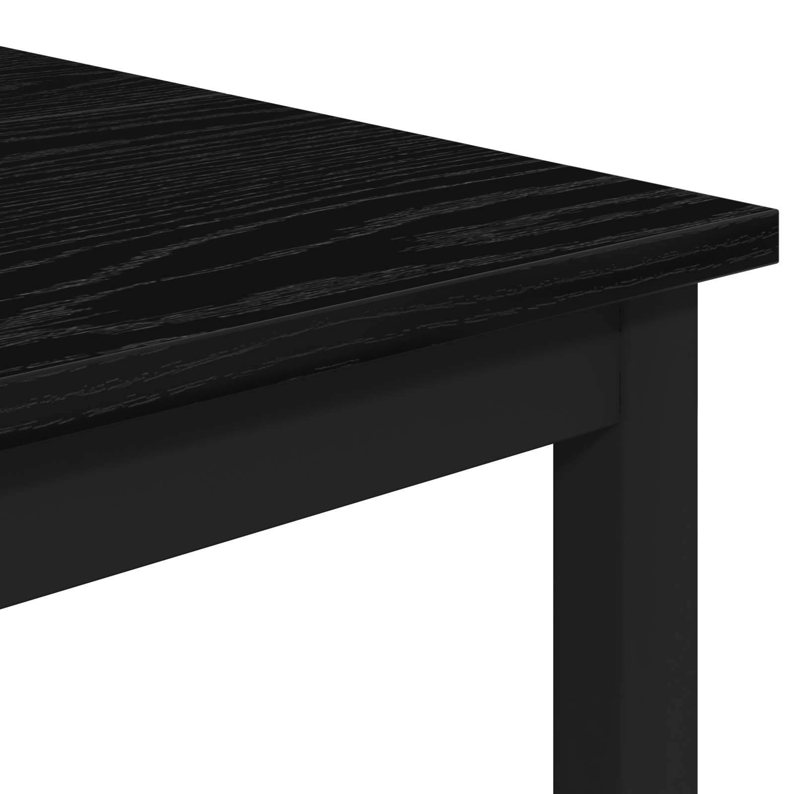 vidaXL Bartisch 52 x 52 x 90 cm Holzwerkstoff Schwarz Eichen-Optik