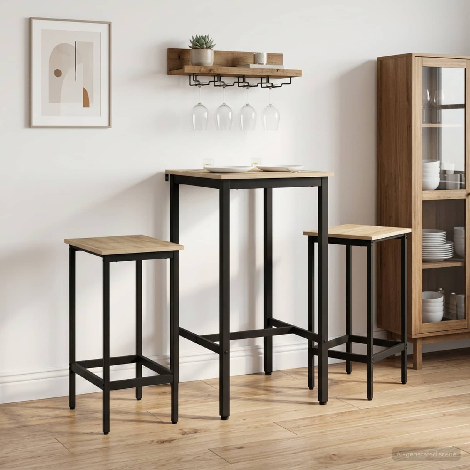 vidaXL Barhocker 2 pcs Sonoma-Eiche 40 x 32 x 64 cm Holzwerkstoff
