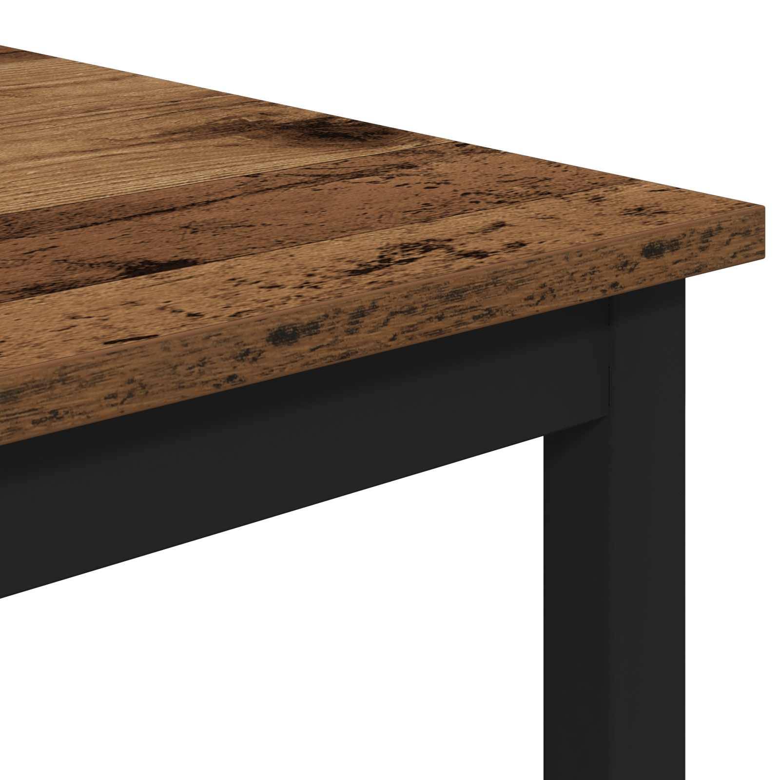 vidaXL Bartisch 52 x 52 x 110 cm Holzwerkstoff Altholz Rechtwinklig