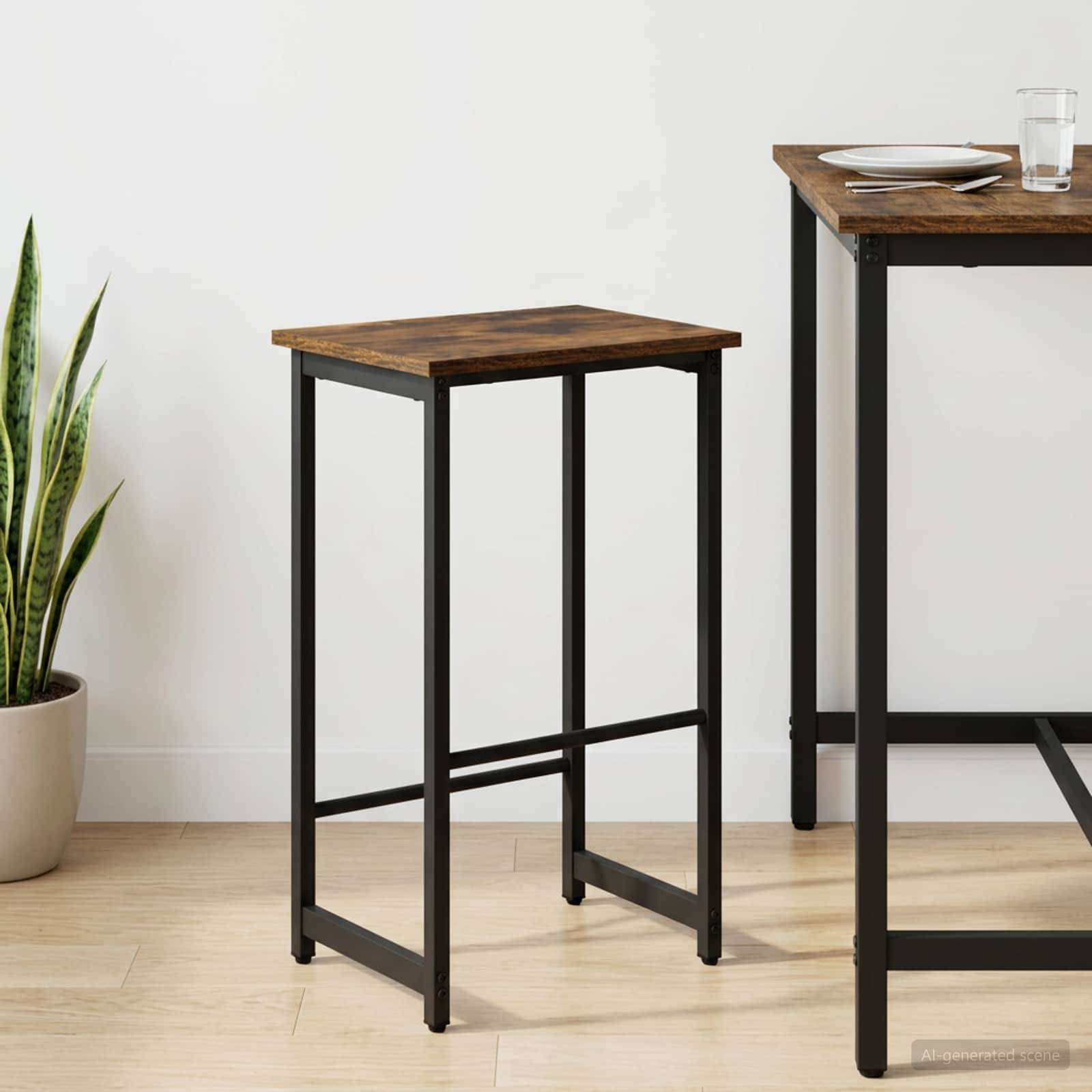 vidaXL Barhocker Raucheiche 40 x 32 x 74 cm Holzwerkstoff