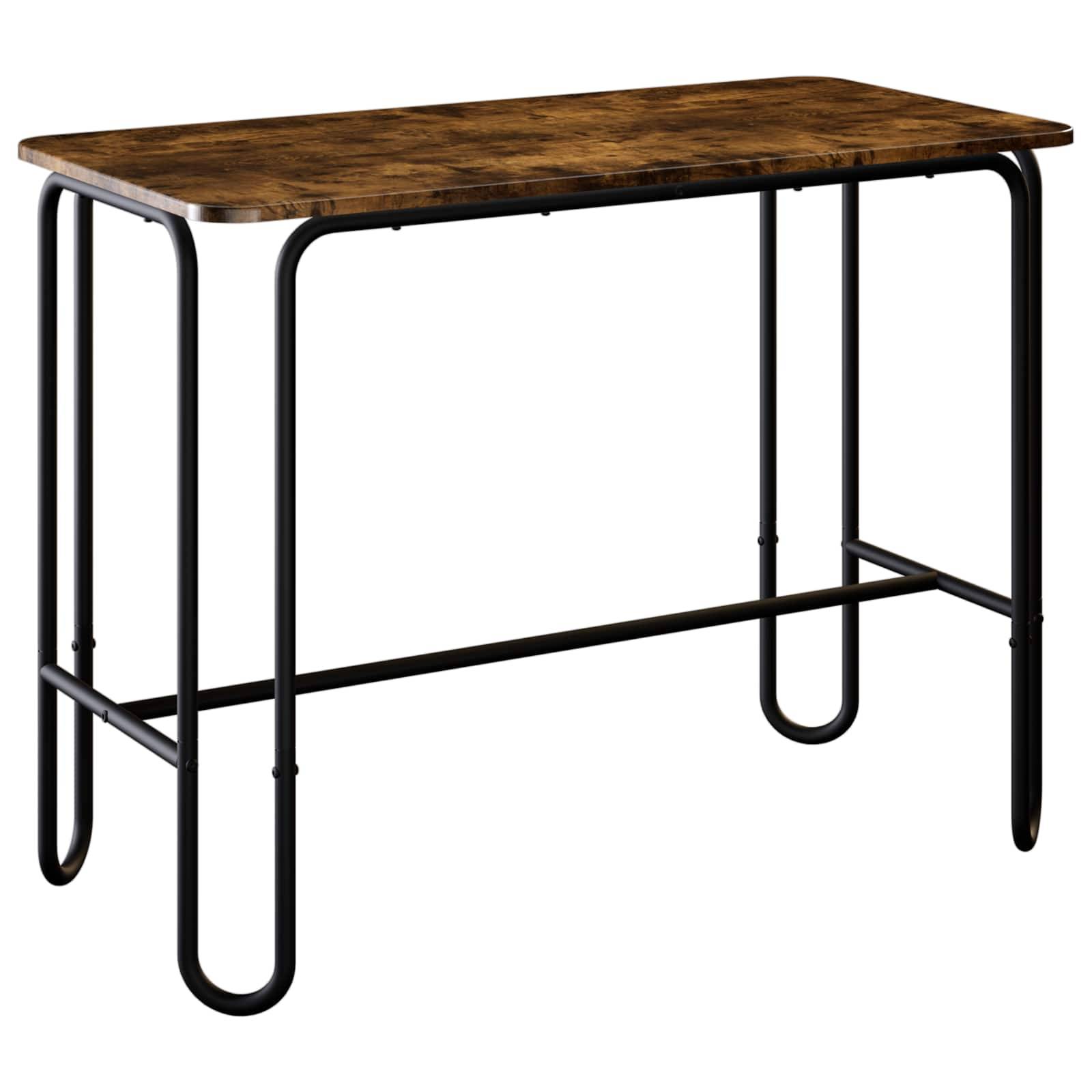 vidaXL Esstisch 100 x 50 x 75 cm Holzwerkstoff Geräucherte Eiche
