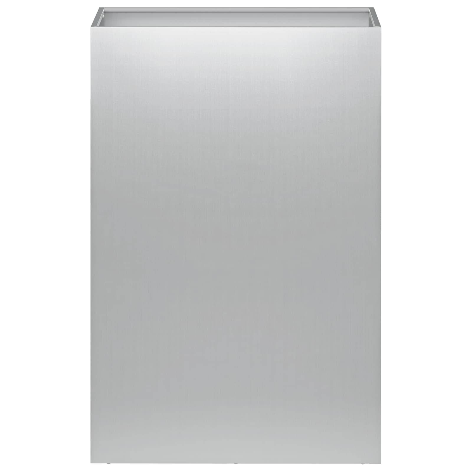 vidaXL Garten-Pflanzgefäß Silber 50 x 30 x 75 cm Verzinkter Stahl
