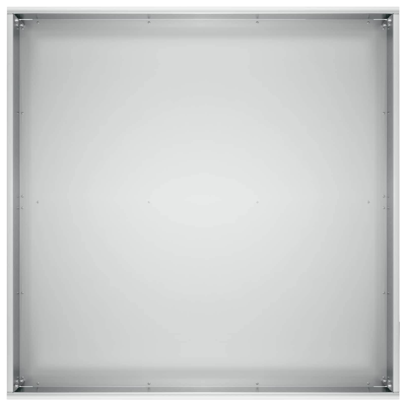 vidaXL Garten-Pflanzgefäß Silber 60 x 60 x 30 cm Verzinkter Stahl