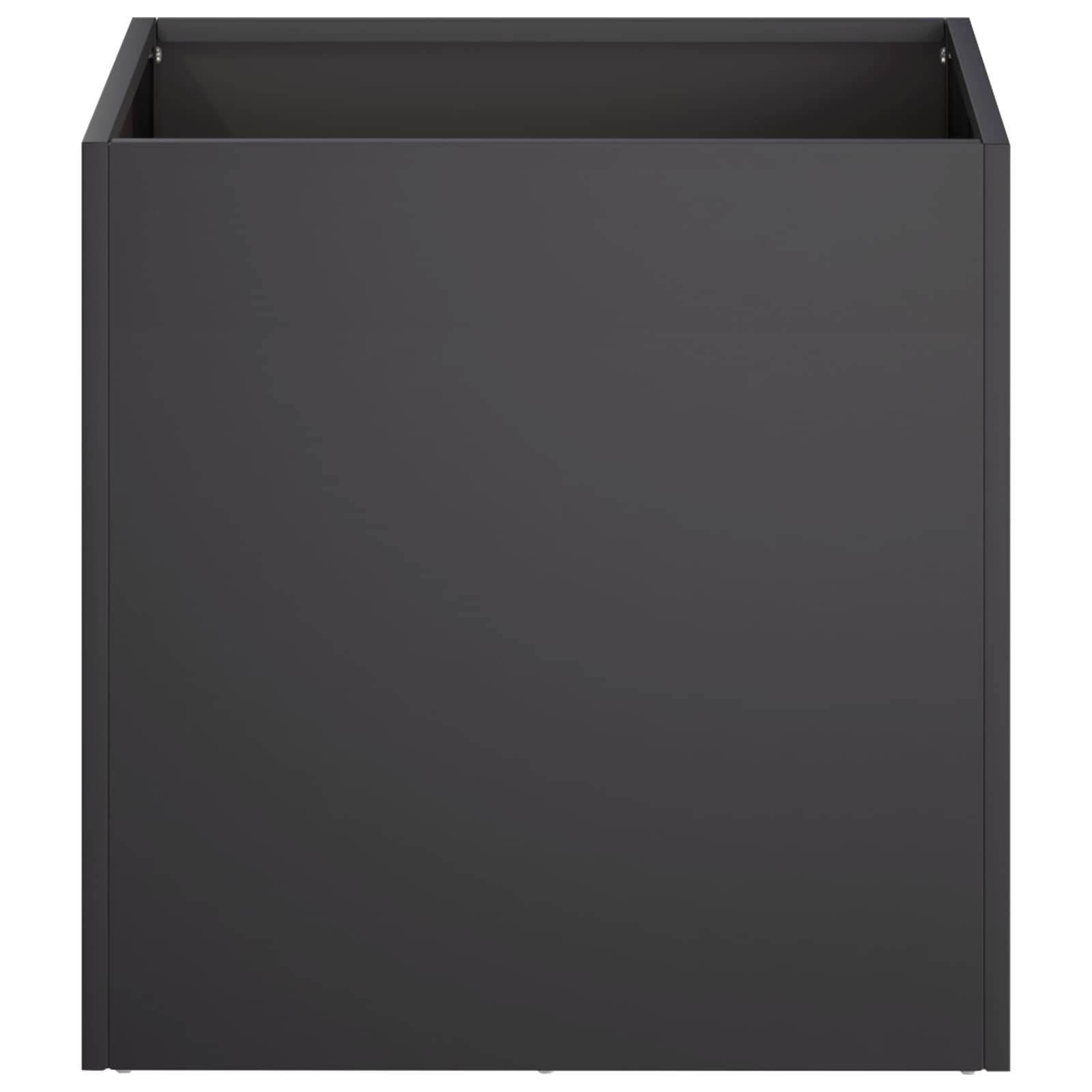vidaXL Garten-Pflanzgefäß 2 Stk. Schwarz 20 x 20 x 20 cm