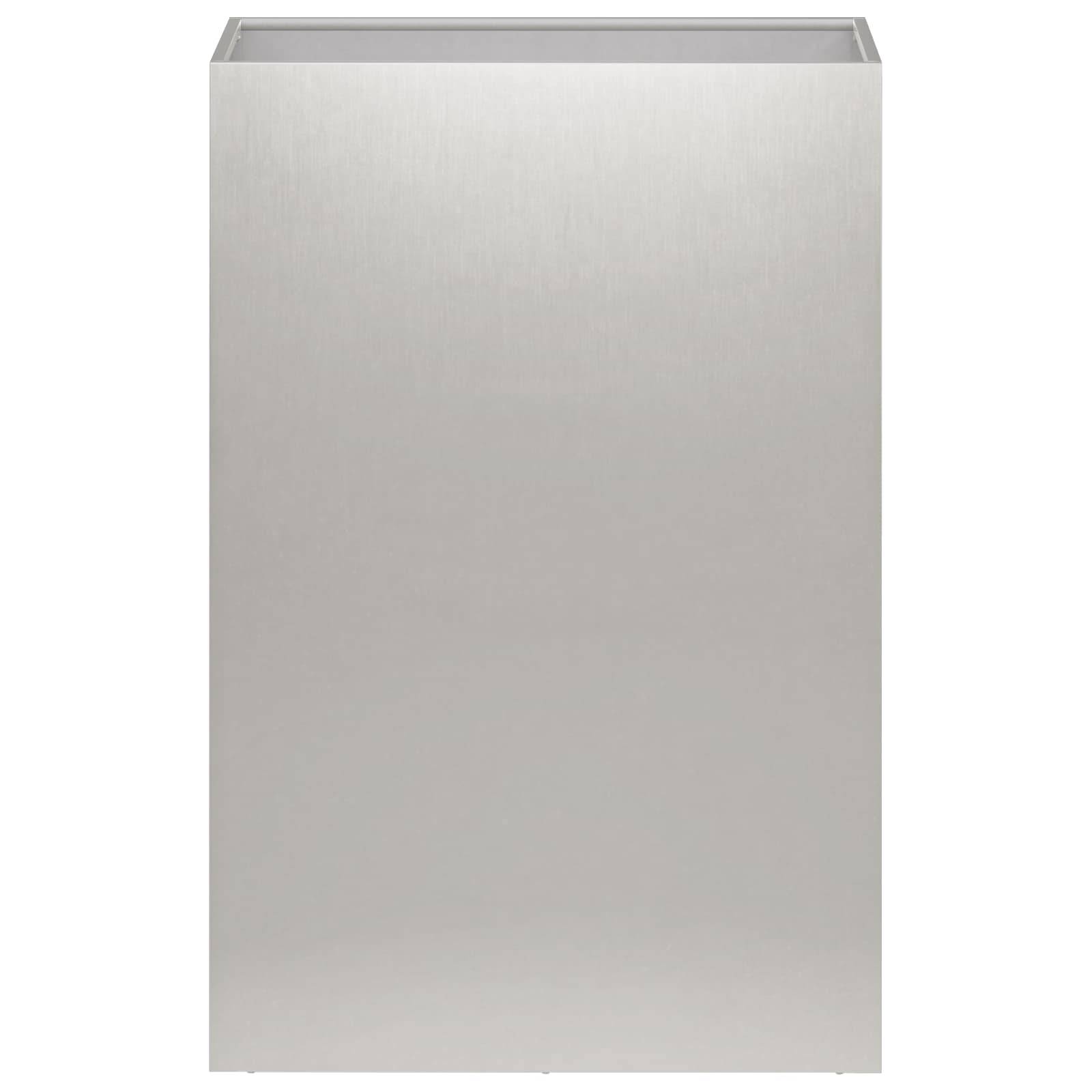 vidaXL Garten-Pflanzgefäß Silber 50 x 30 x 75 cm Edelstahl