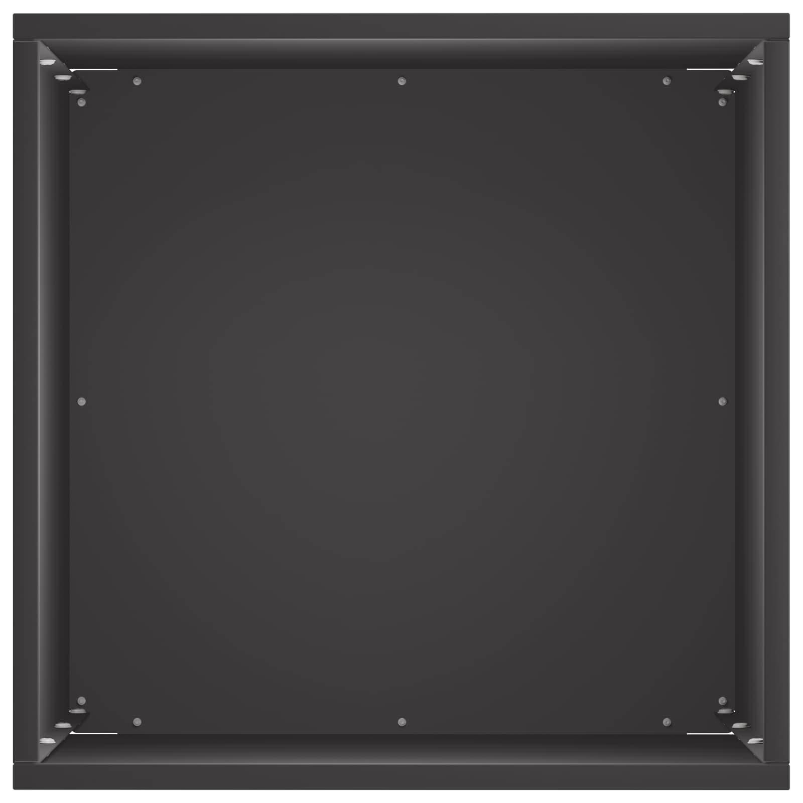 vidaXL Garten-Pflanzgefäß Schwarz 40 x 40 x 50 cm Kaltgewalzter Stahl