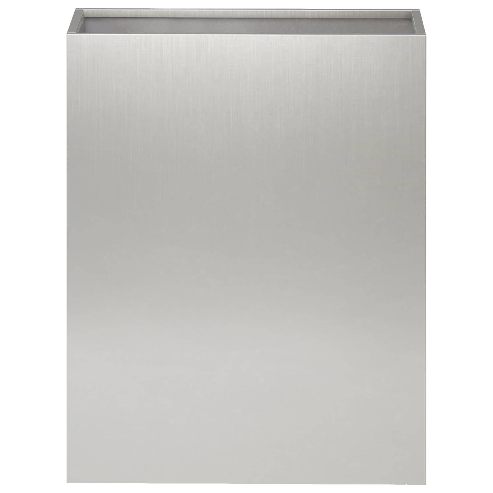 vidaXL Garten-Pflanzgefäß Silber 40 x 20 x 50 cm Edelstahl