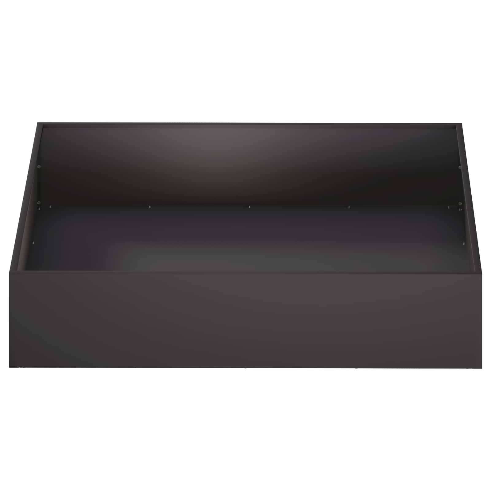 vidaXL Garten-Pflanzgefäß Schwarz 100 x 100 x 20 cm