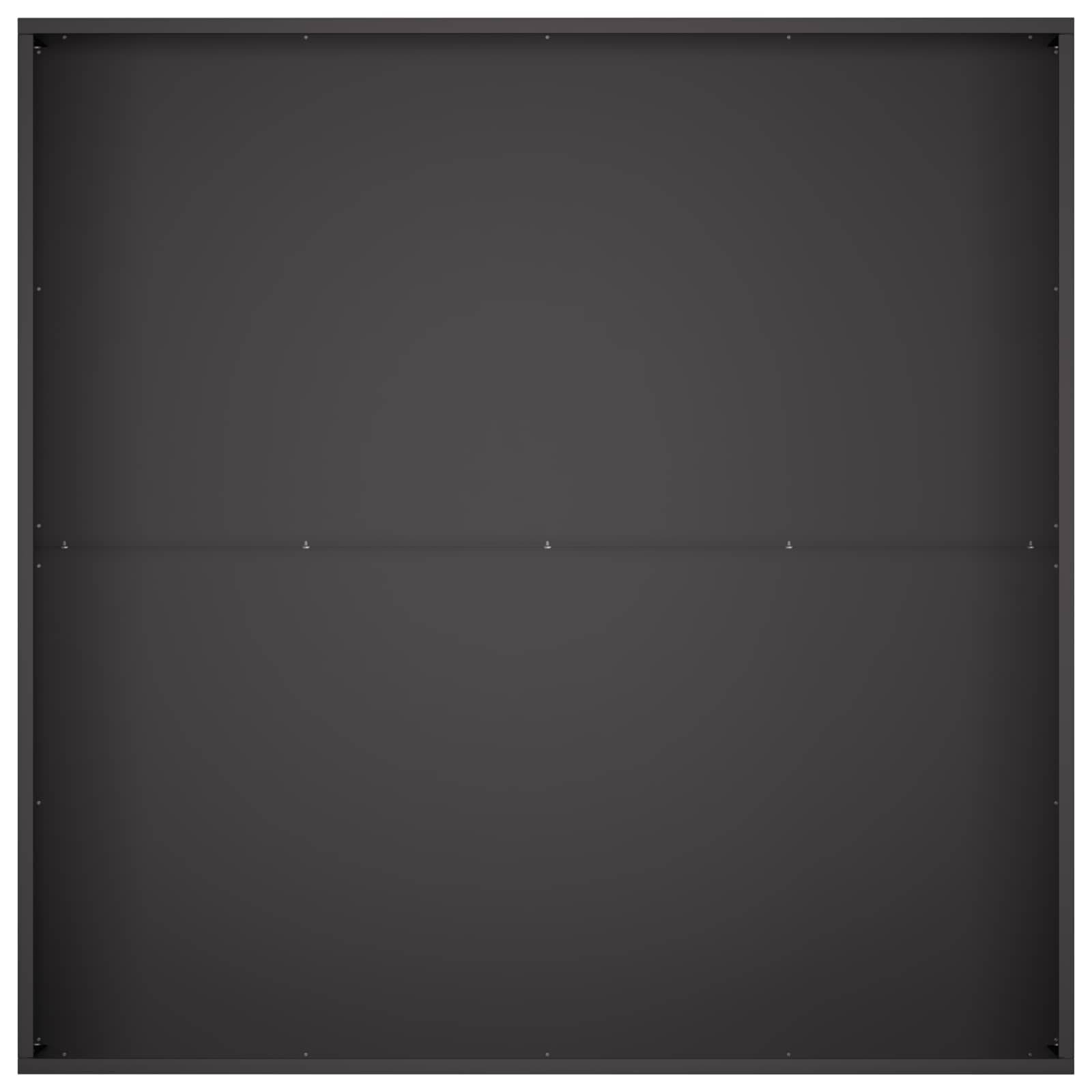 vidaXL Garten-Pflanzgefäß Schwarz 100 x 100 x 20 cm
