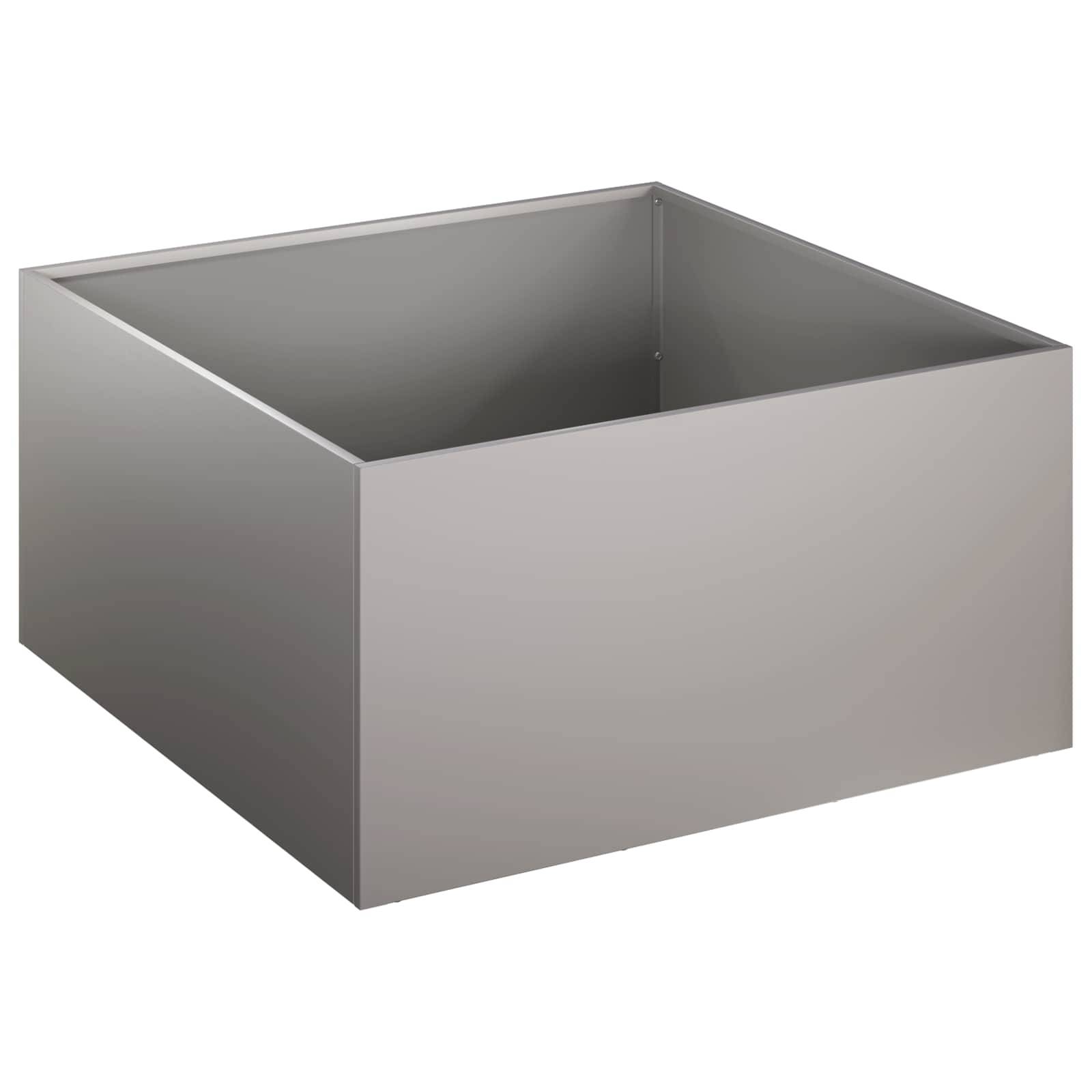 vidaXL Garten-Pflanzgefäß Rostoptik 60 x 60 x 30 cm Wetterfeststahl