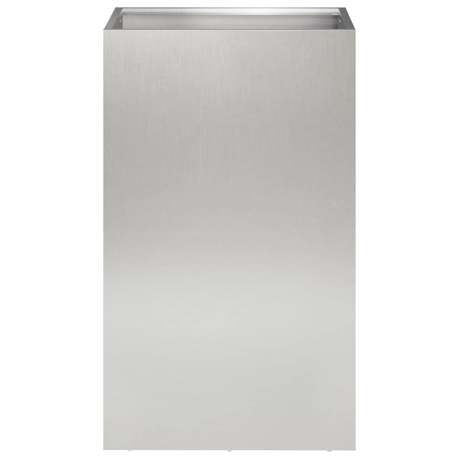 vidaXL Garten-Pflanzgefäß 2 Stk. Silber 40 x 40 x 50 cm Edelstahl