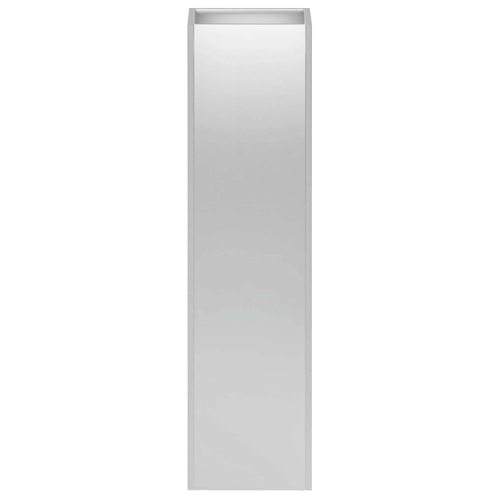 vidaXL Garten-Pflanzgefäß Silber 20 x 20 x 75 cm Verzinkter Stahl