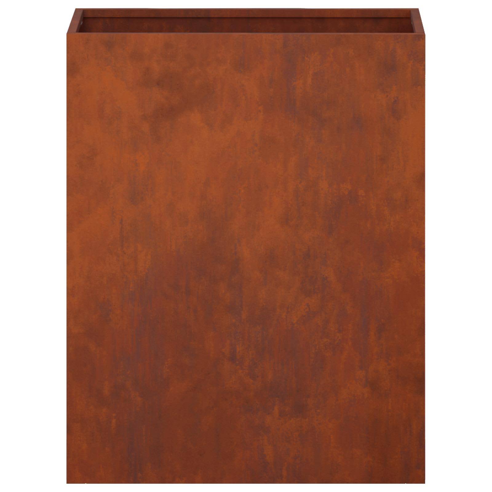 vidaXL Garten-Pflanzgefäß Rostoptik 40 x 20 x 50 cm Wetterfeststahl