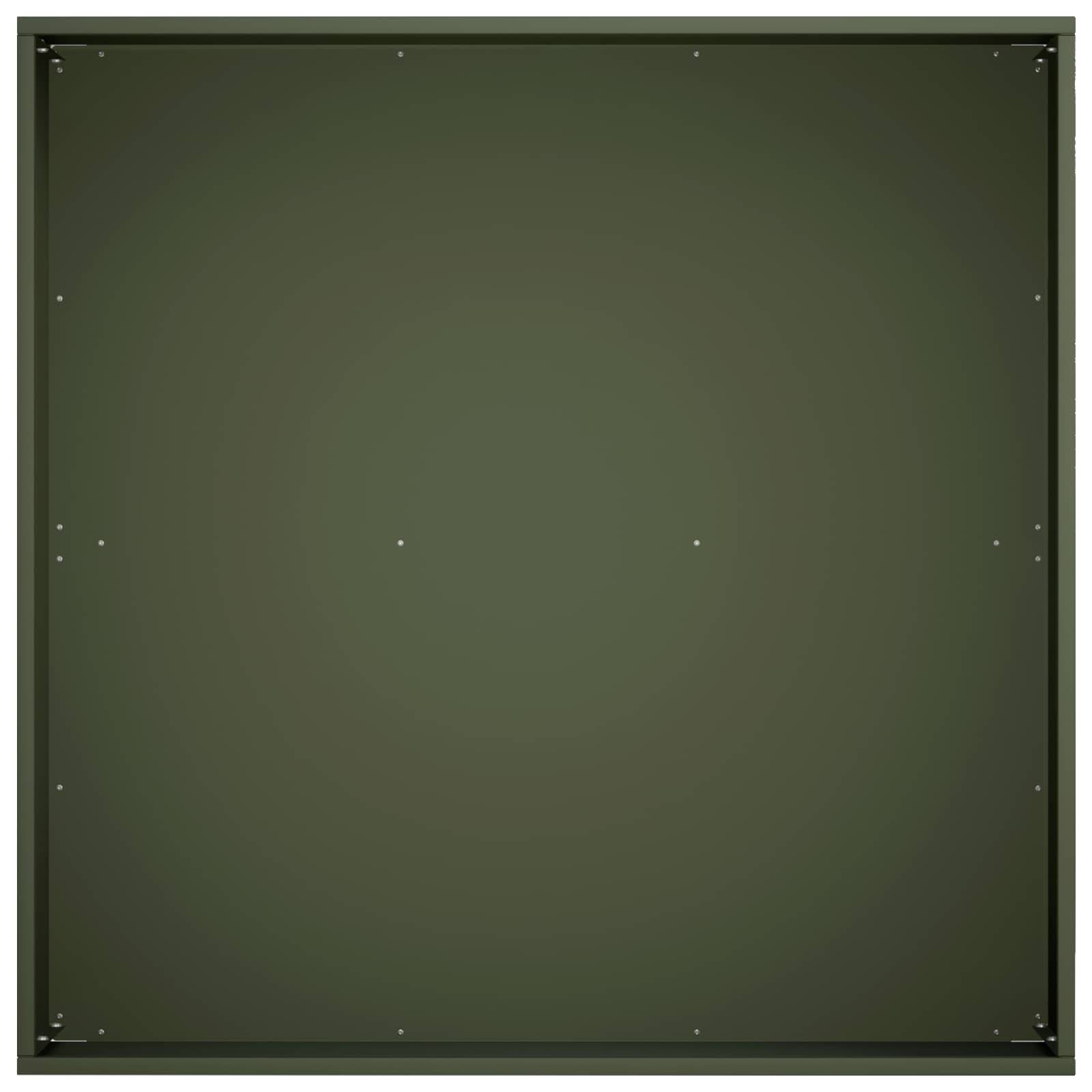 vidaXL Garten-Pflanzgefäß Olivgrün 60 x 60 x 20 cm Kaltgewalzter Stahl