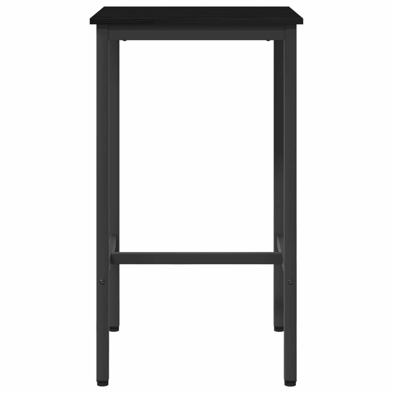vidaXL Bartisch 52 x 52 x 90 cm Holzwerkstoff Schwarz Eichen-Optik