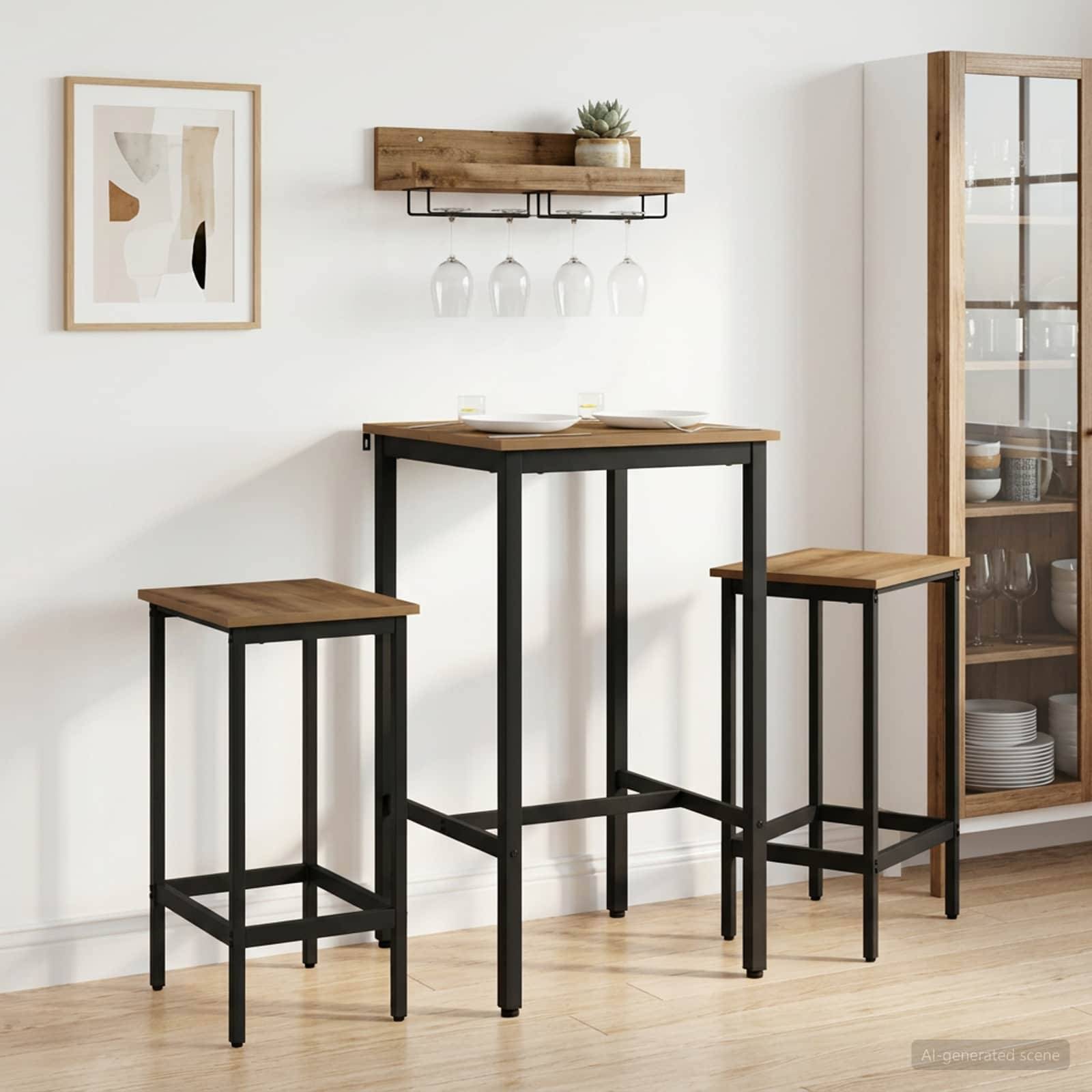vidaXL Bartisch 52 x 52 x 110 cm Holzwerkstoff Artisan-Eiche
